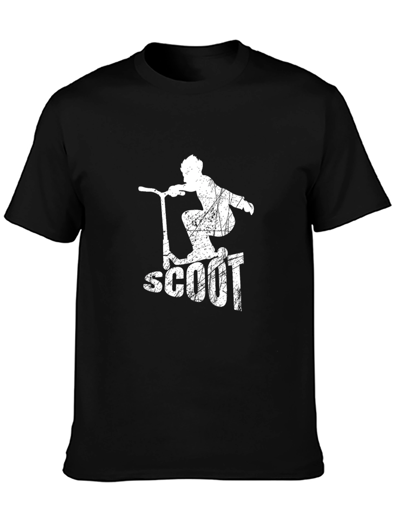 Mens Black Scoot Graphic Tee