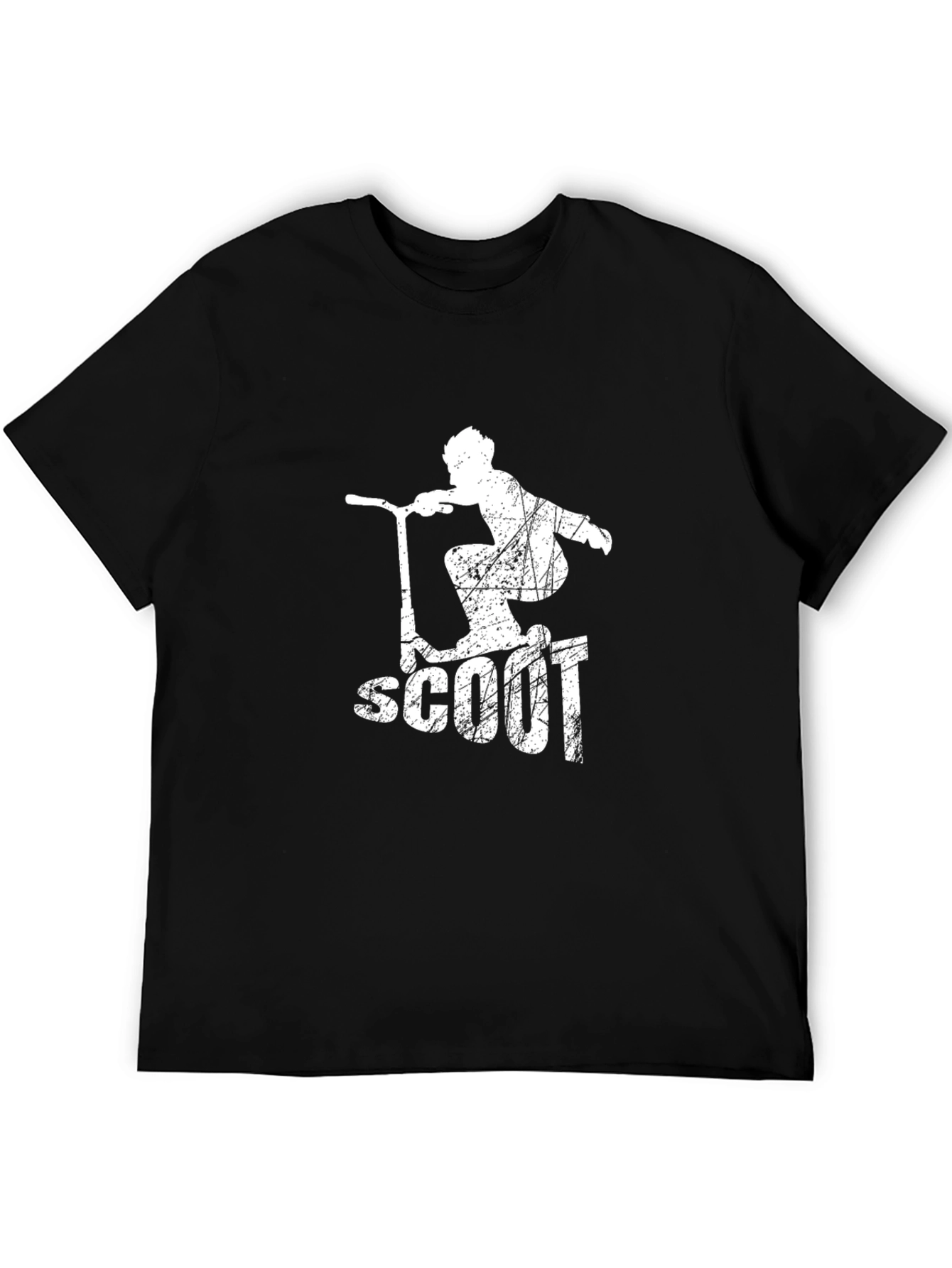 Mens Black Scoot Graphic Tee