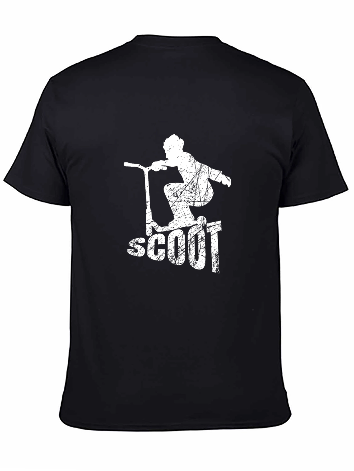 Mens Black Scoot Graphic Tee