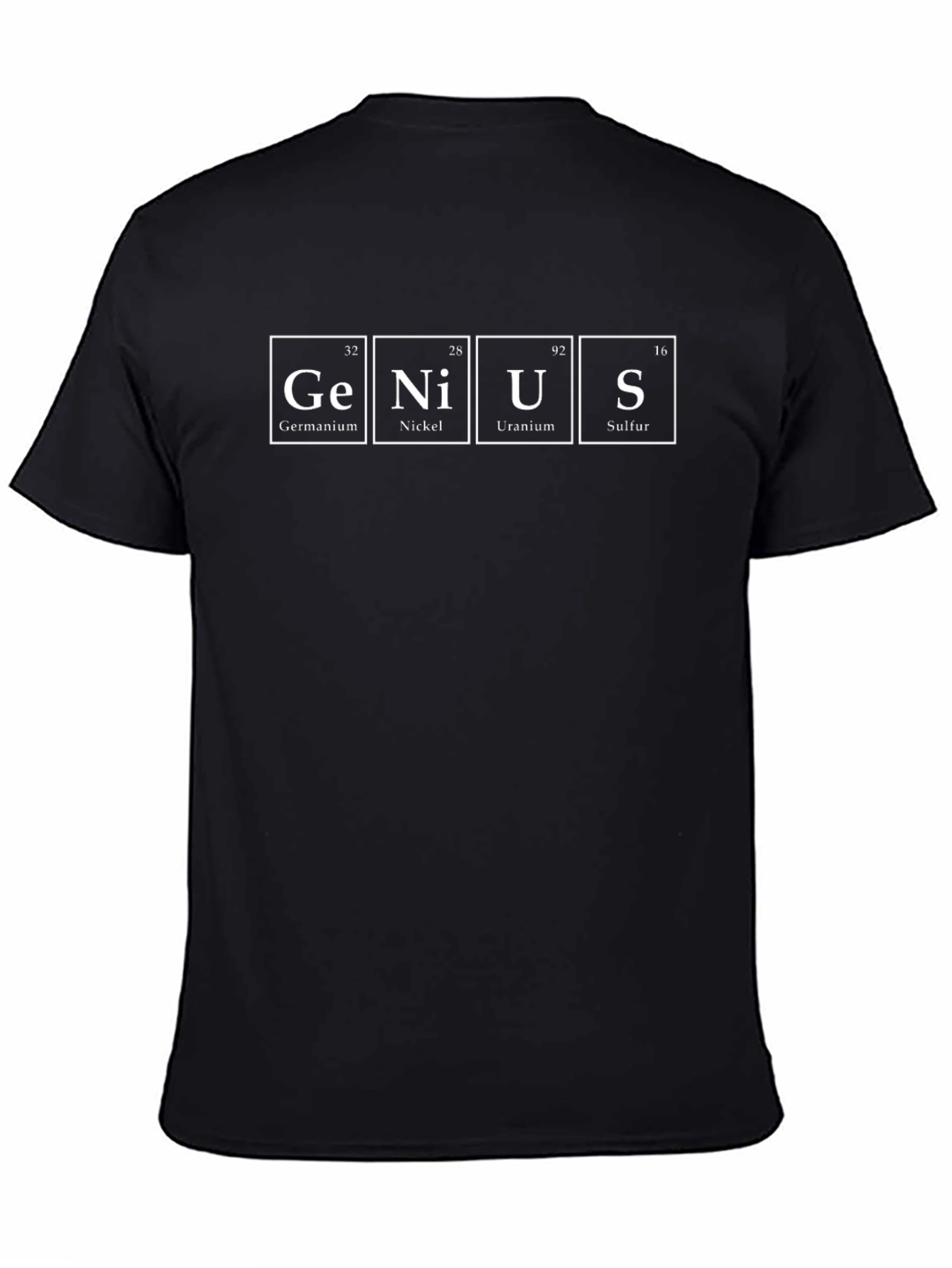 Genius Periodic Table Black T-Shirt