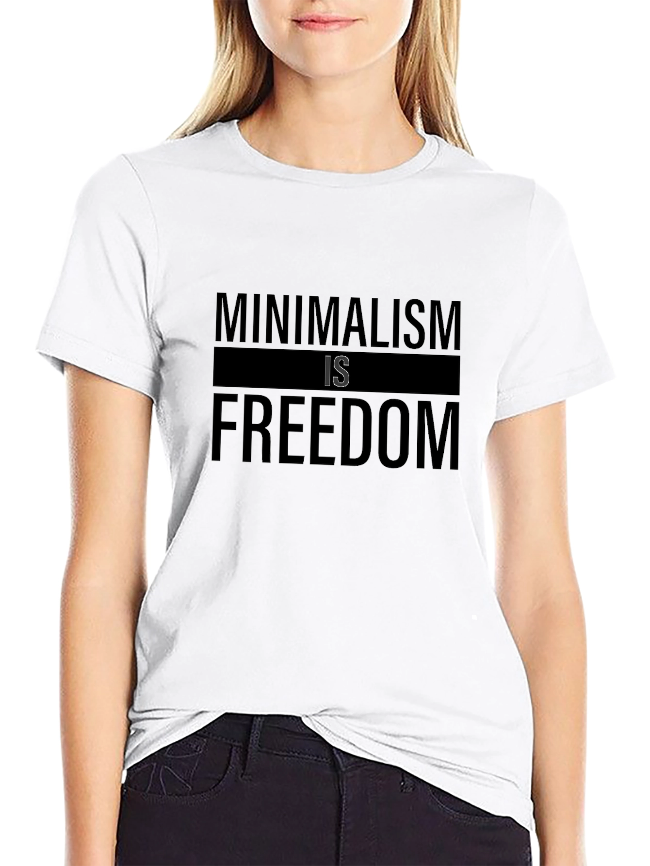 Minimalism is Freedom Black T-Shirt