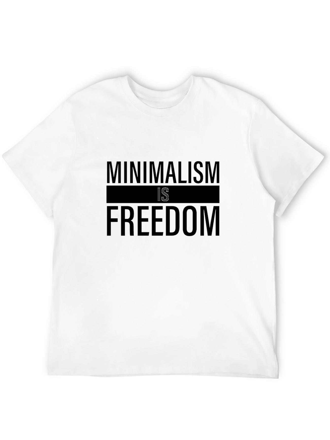 Minimalism is Freedom Black T-Shirt