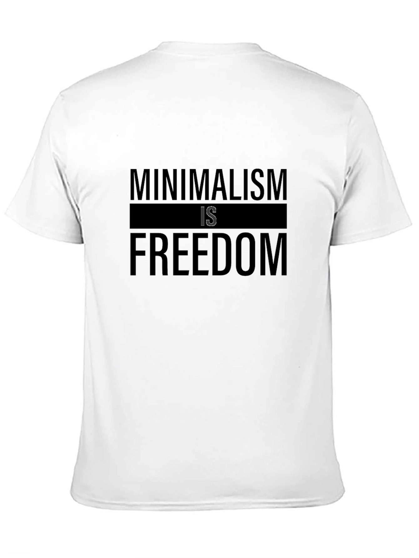 Minimalism is Freedom Black T-Shirt