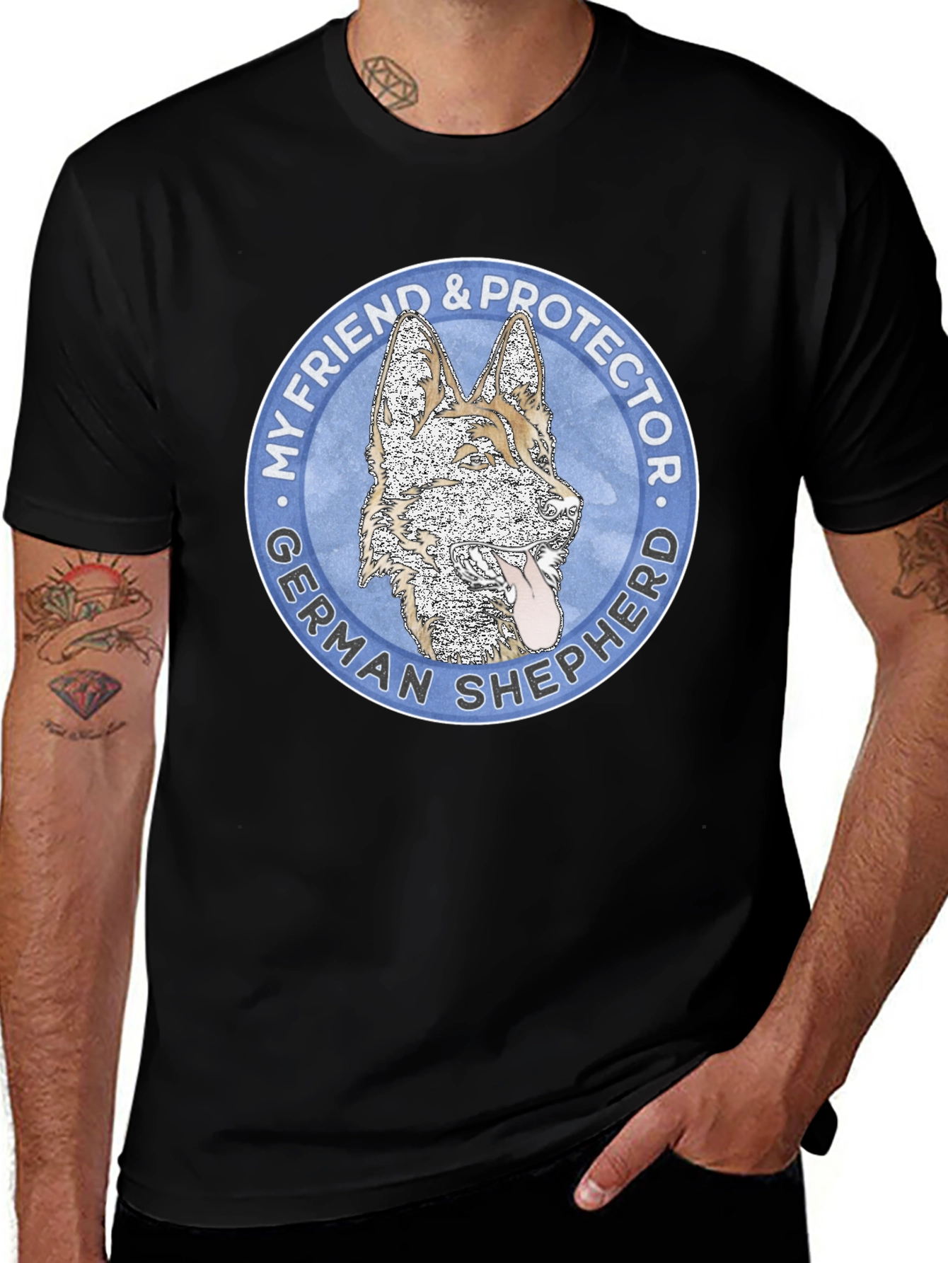 German Shepherd My Friend & Protector T-Shirt