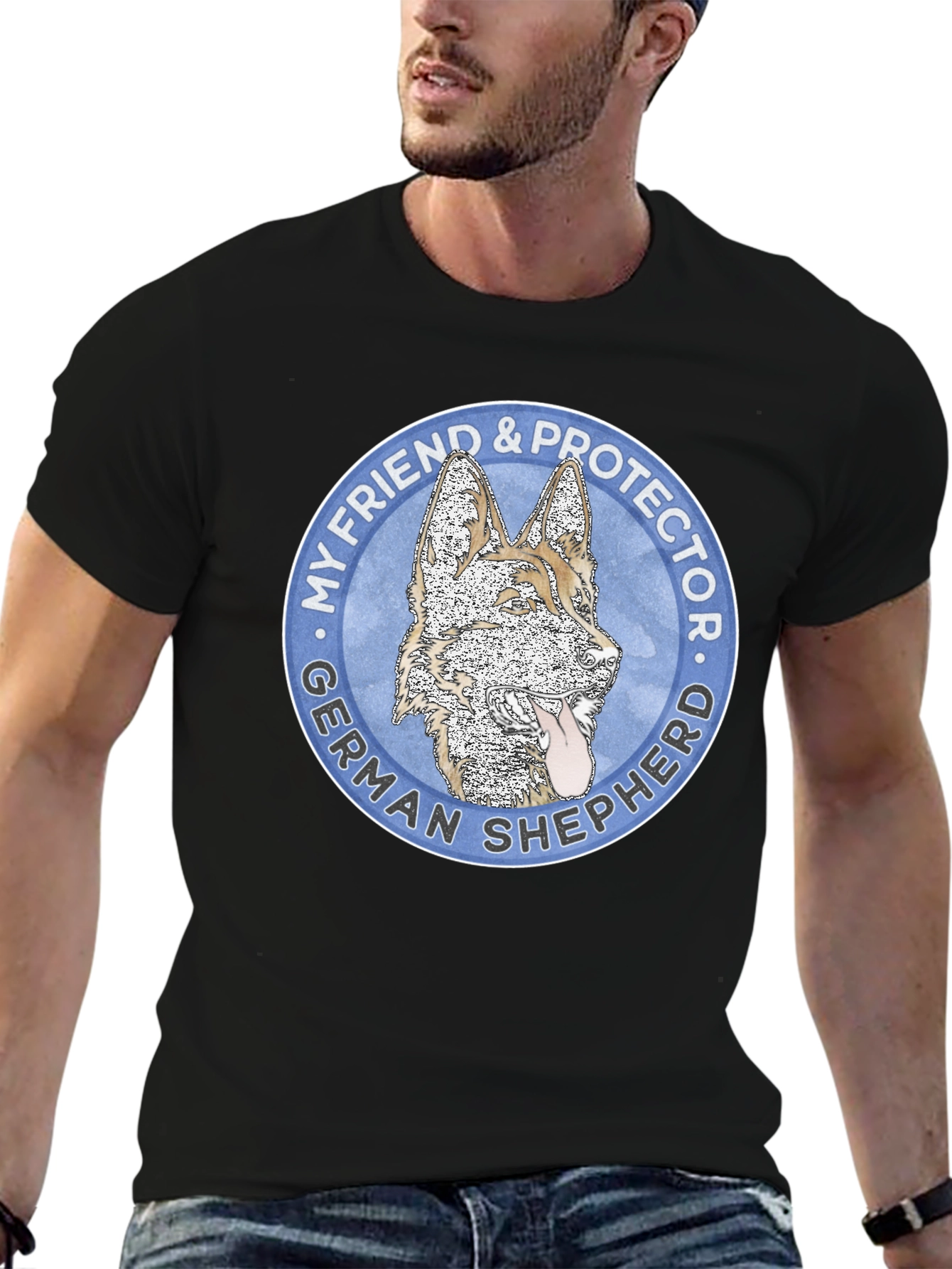German Shepherd My Friend & Protector T-Shirt