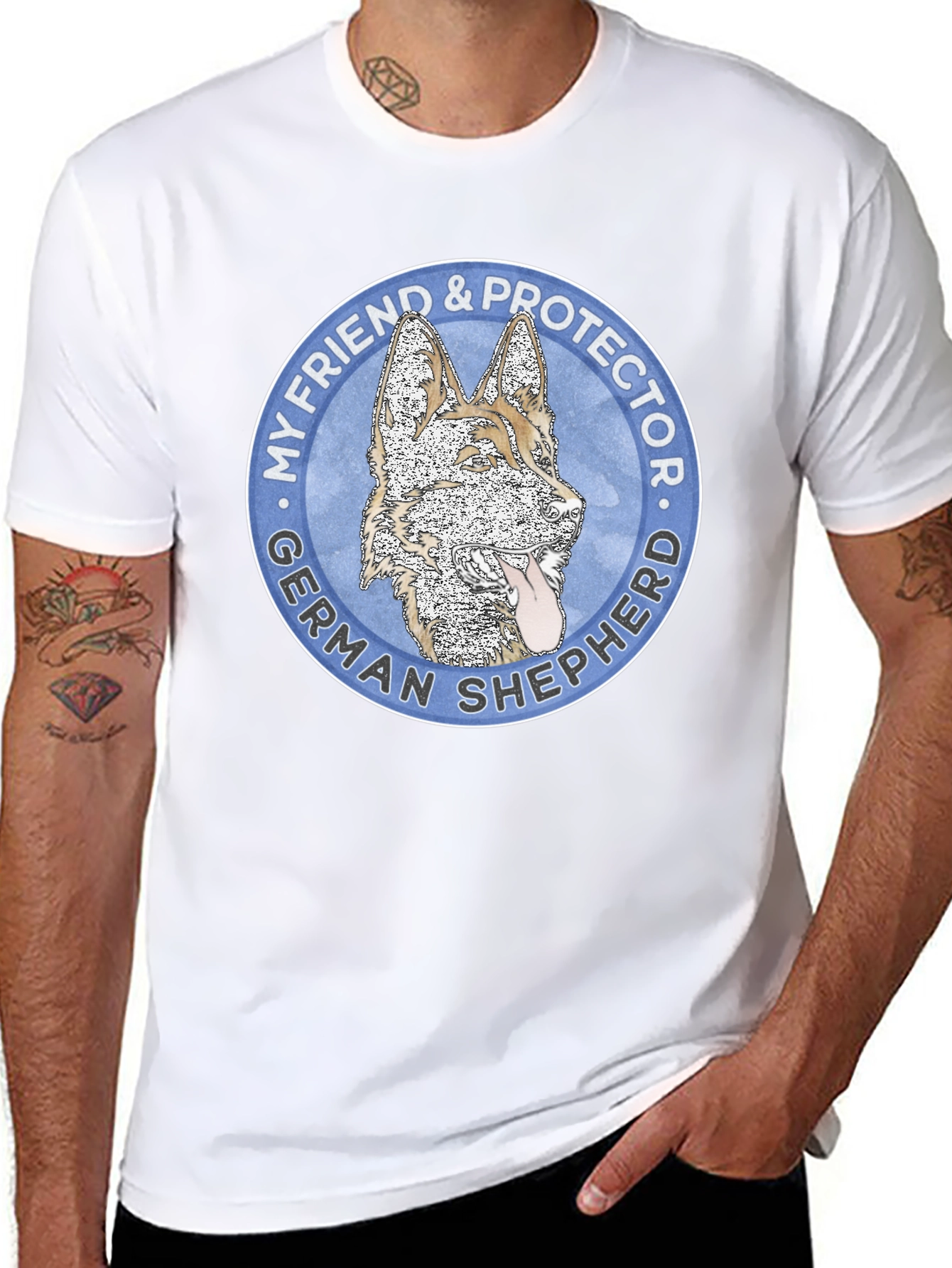 German Shepherd My Friend & Protector T-Shirt