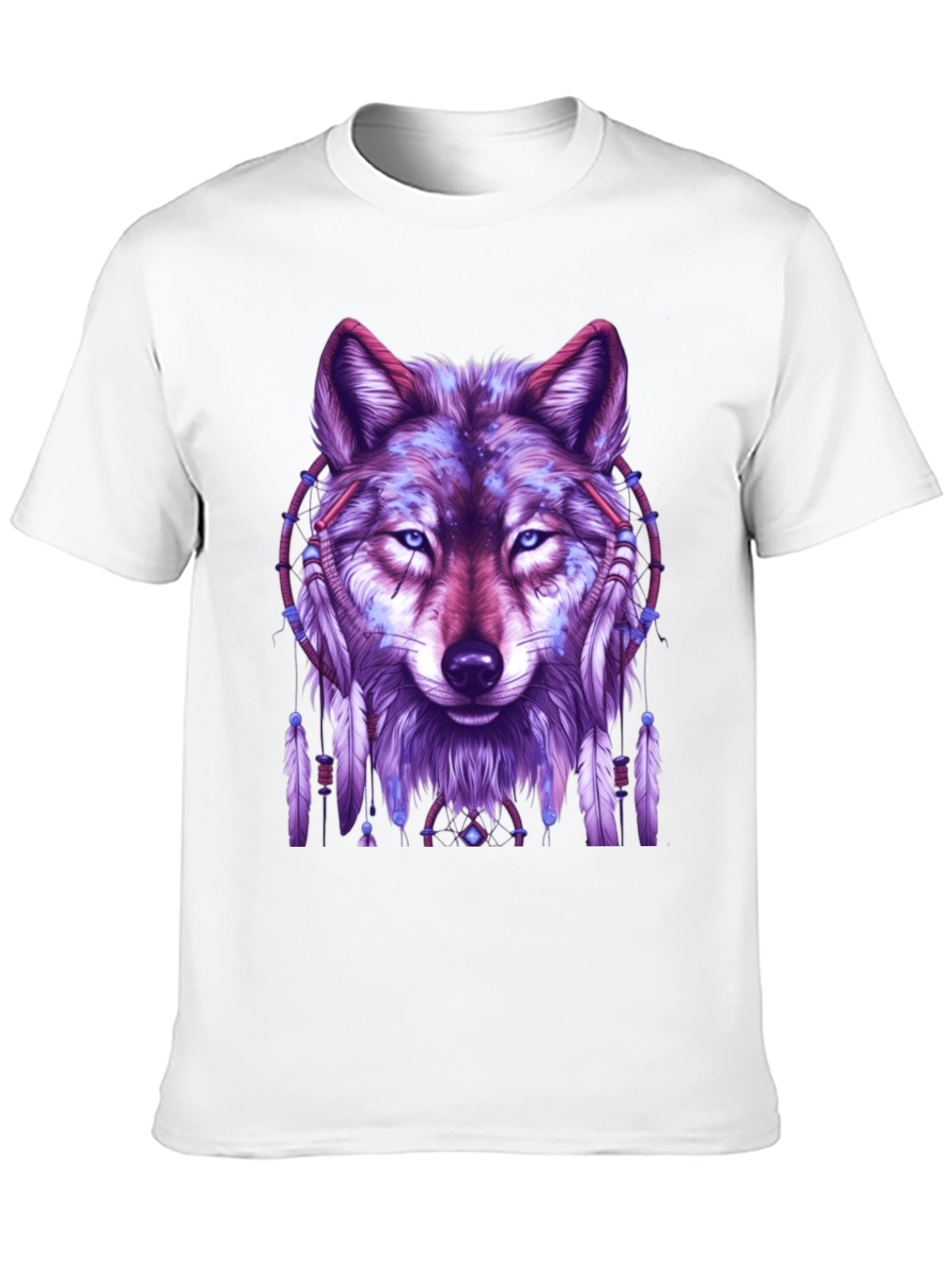 Wolf Dreamcatcher Graphic Tee - Black