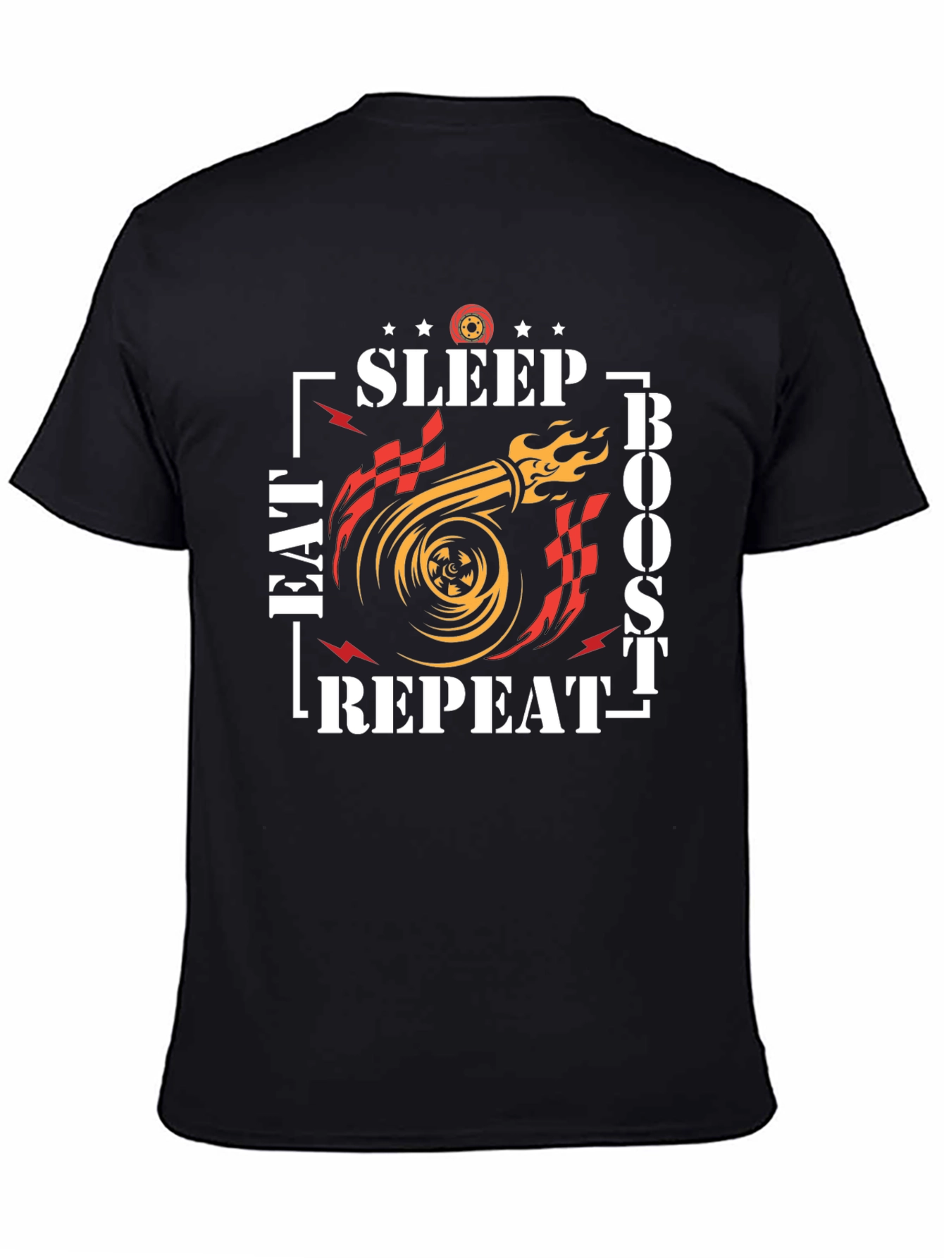 Sleep Eat Boost Repeat Black T-Shirt