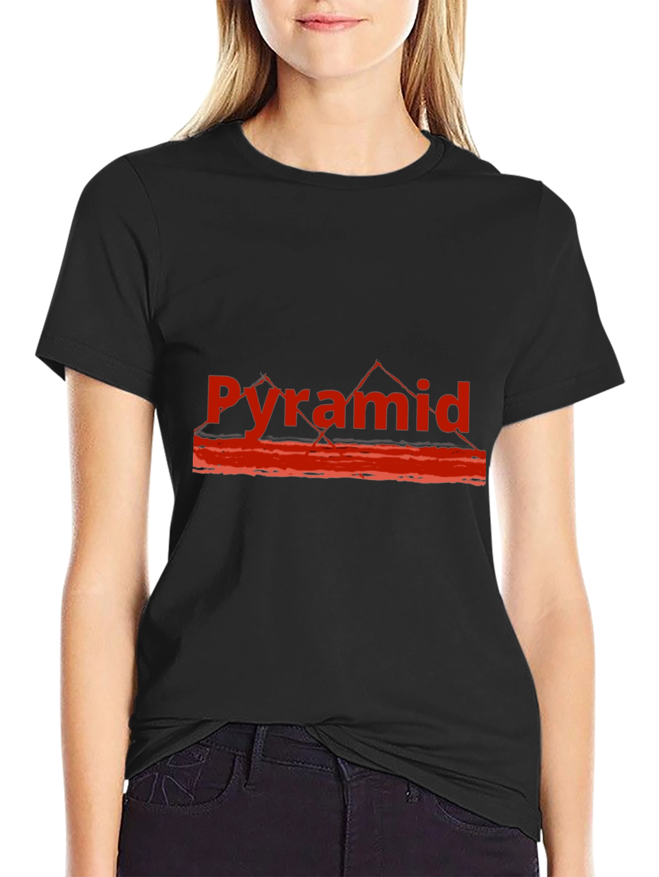Pyramid Graphic Tee - Mens Black T-Shirt