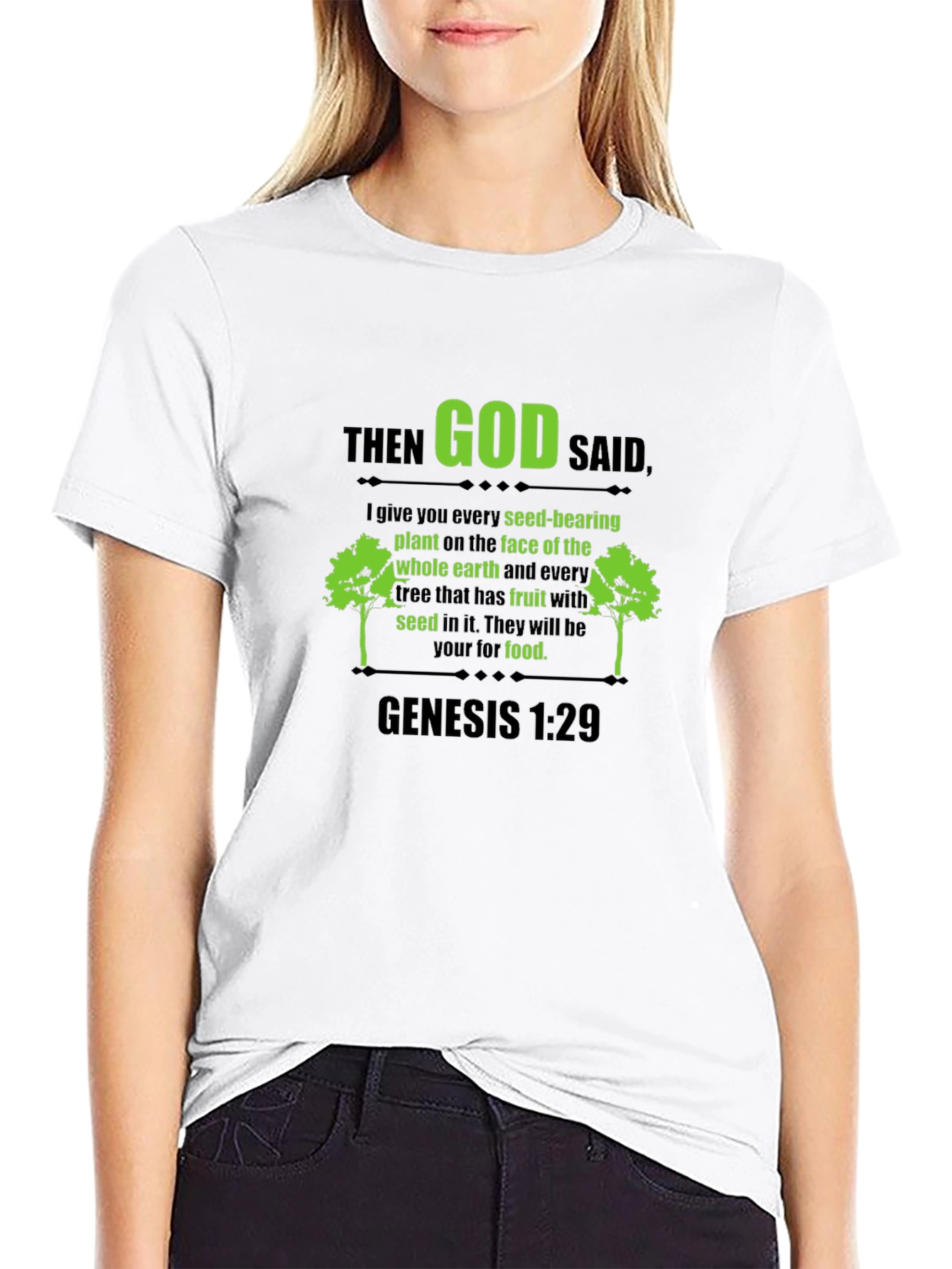 Genesis 1:29 T-Shirt - God Said Scripture Tee