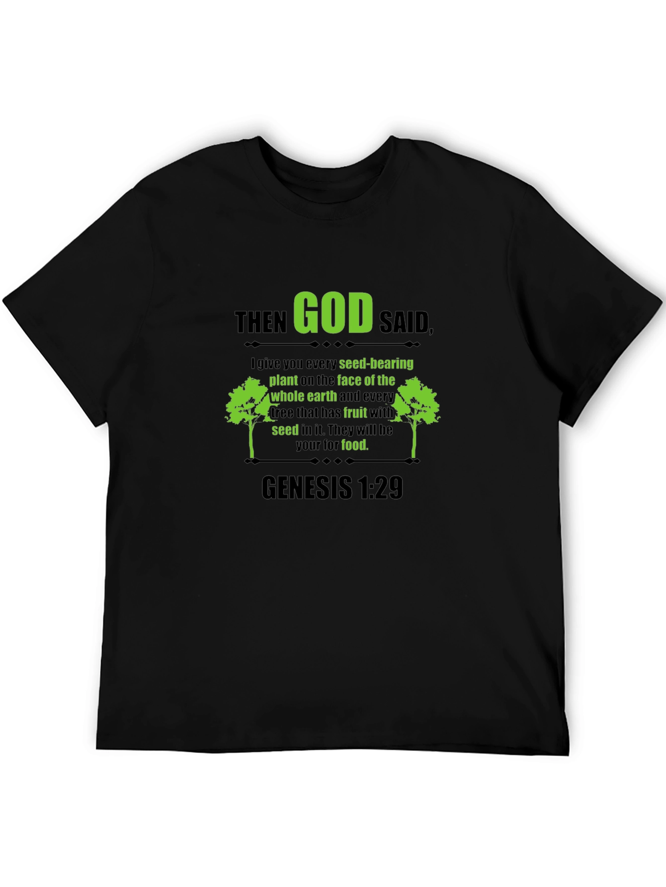 Genesis 1:29 T-Shirt - God Said Scripture Tee