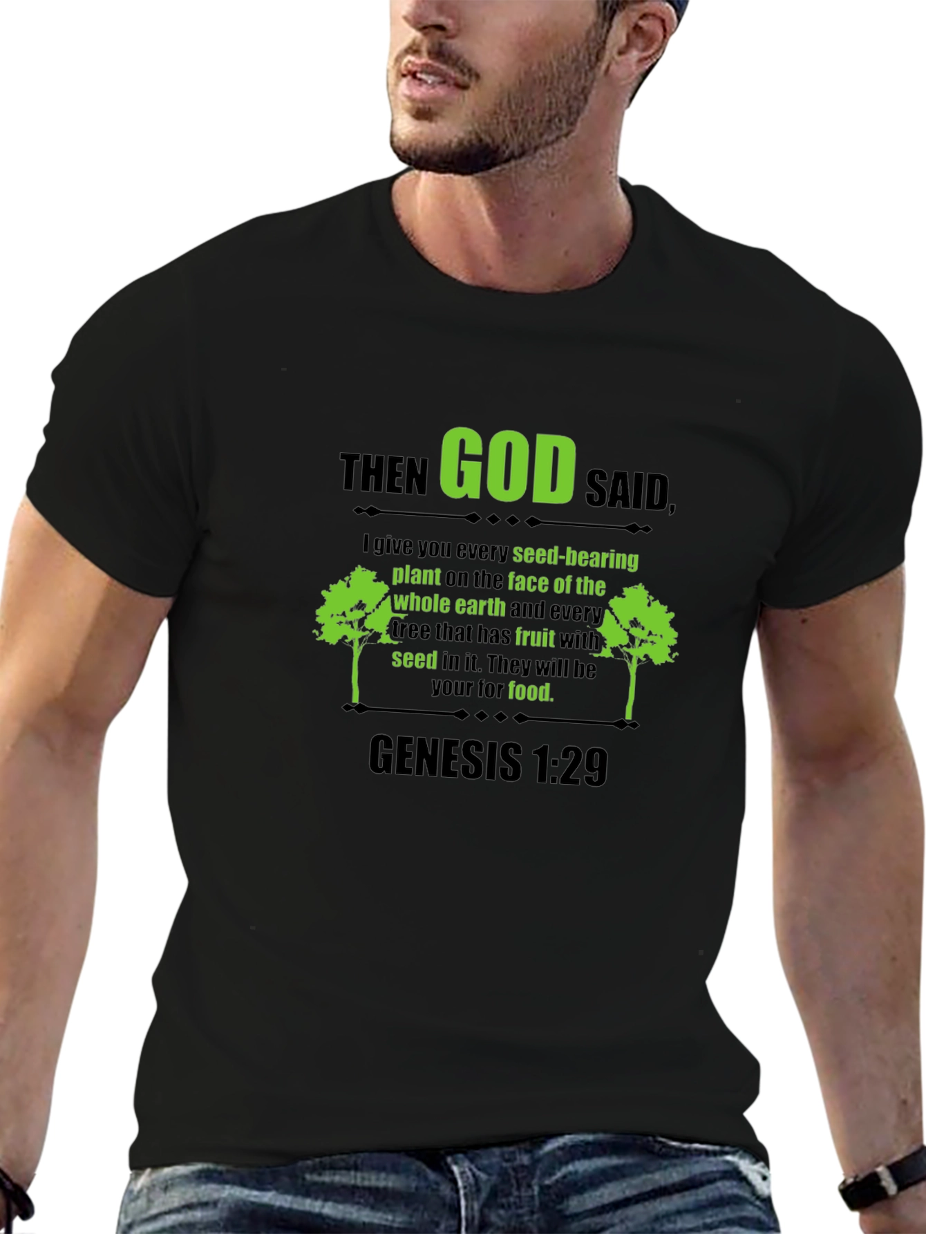 Genesis 1:29 T-Shirt - God Said Scripture Tee
