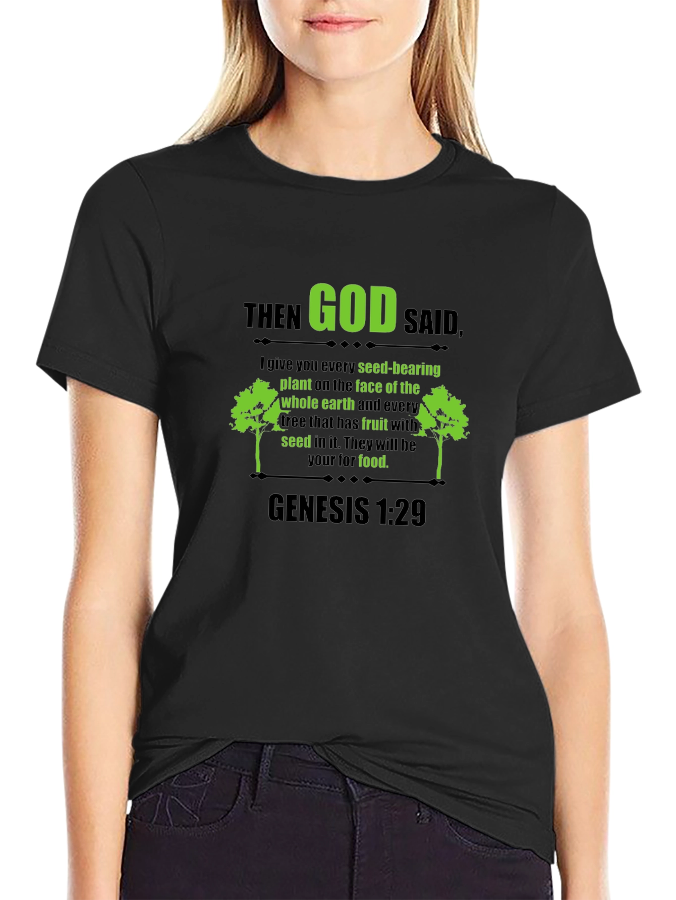 Genesis 1:29 T-Shirt - God Said Scripture Tee