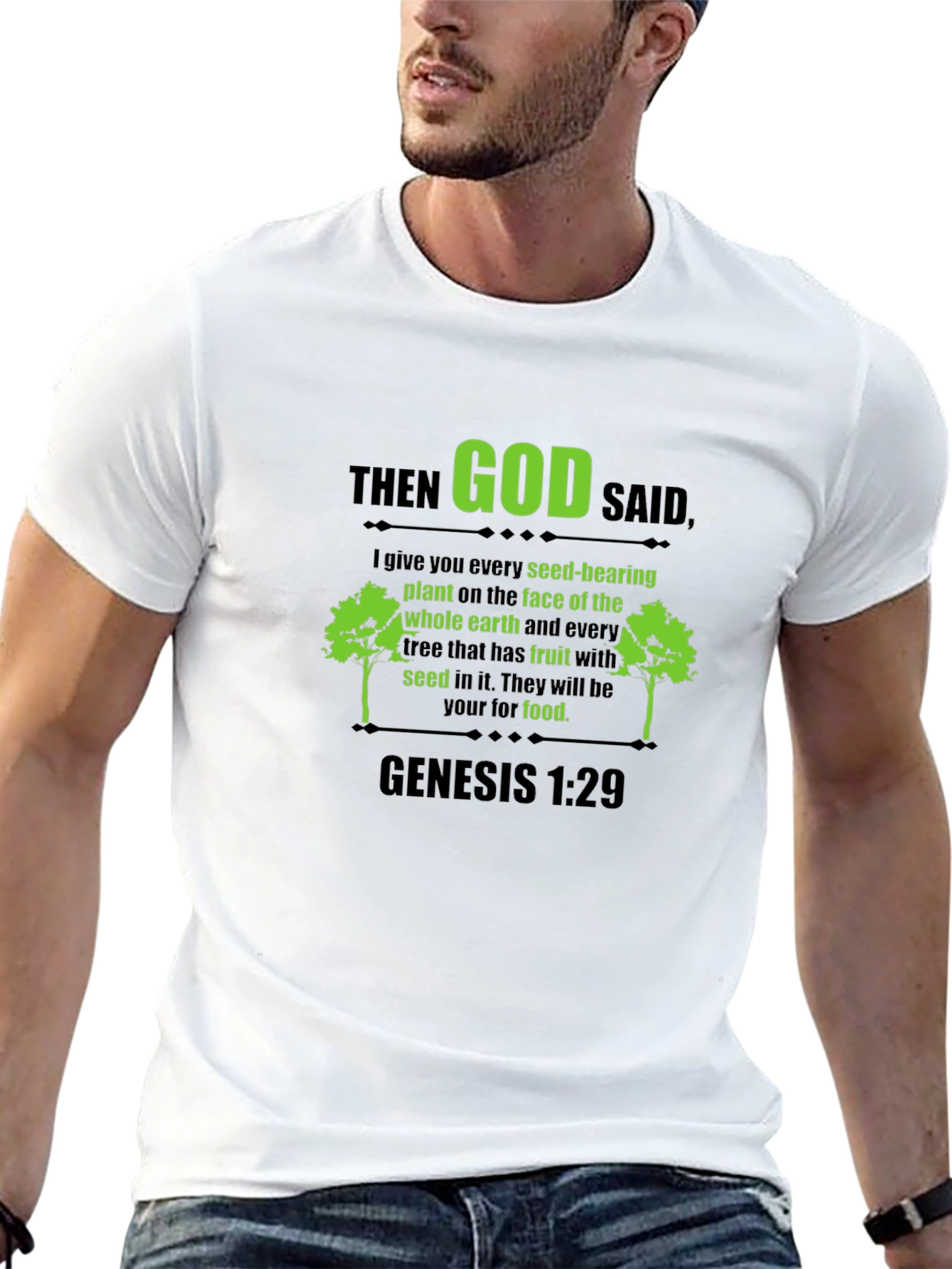 Genesis 1:29 T-Shirt - God Said Scripture Tee