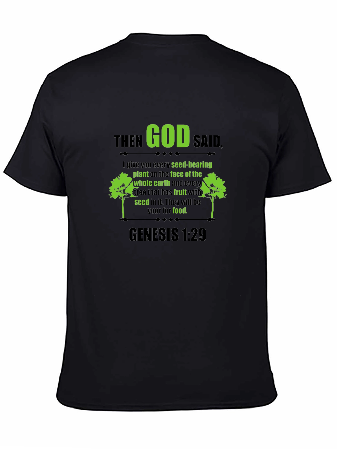 Genesis 1:29 T-Shirt - God Said Scripture Tee
