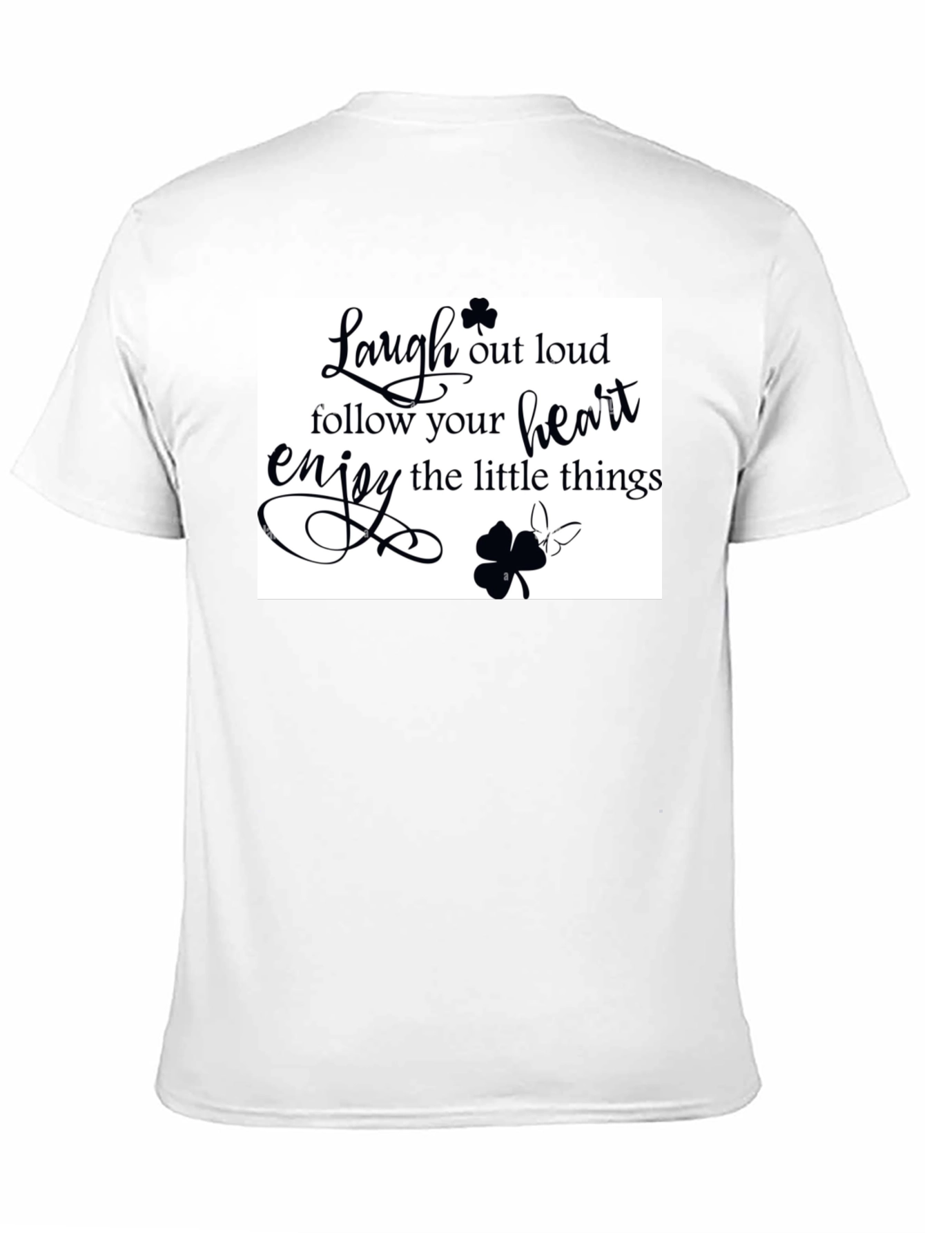 Laugh Out Loud Graphic Tee - Black