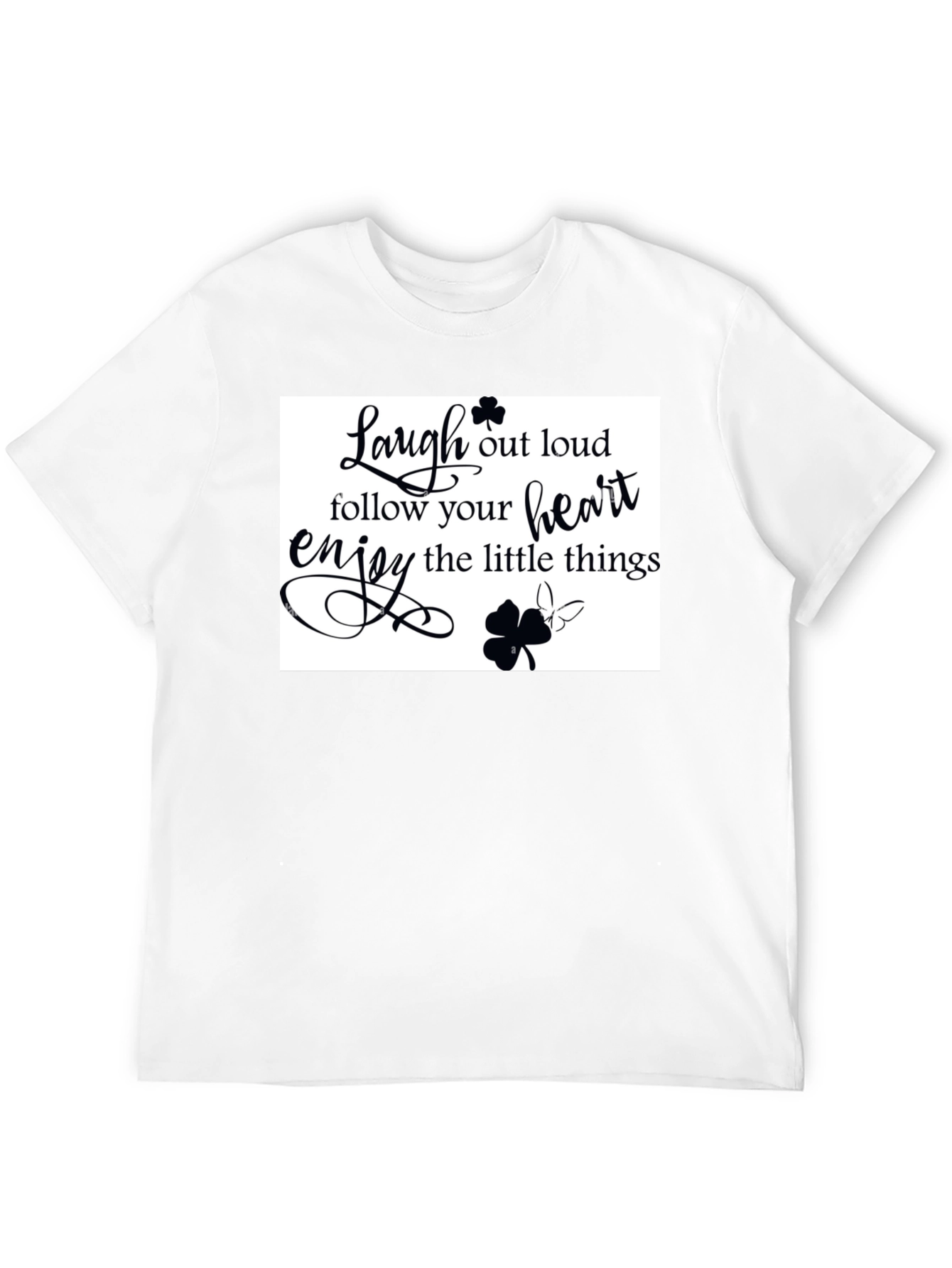 Laugh Out Loud Graphic Tee - Black