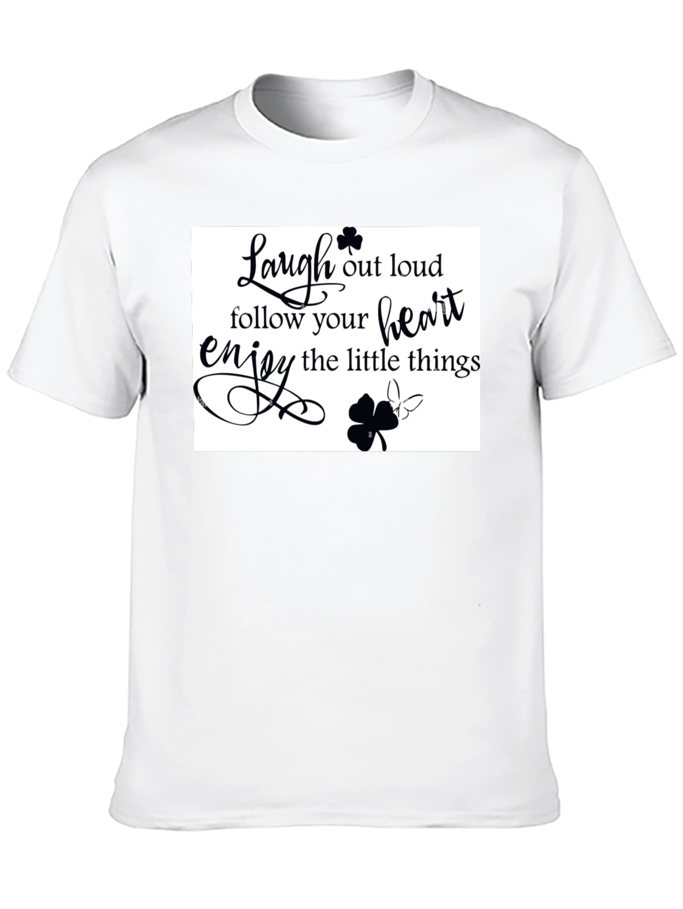 Laugh Out Loud Graphic Tee - Black