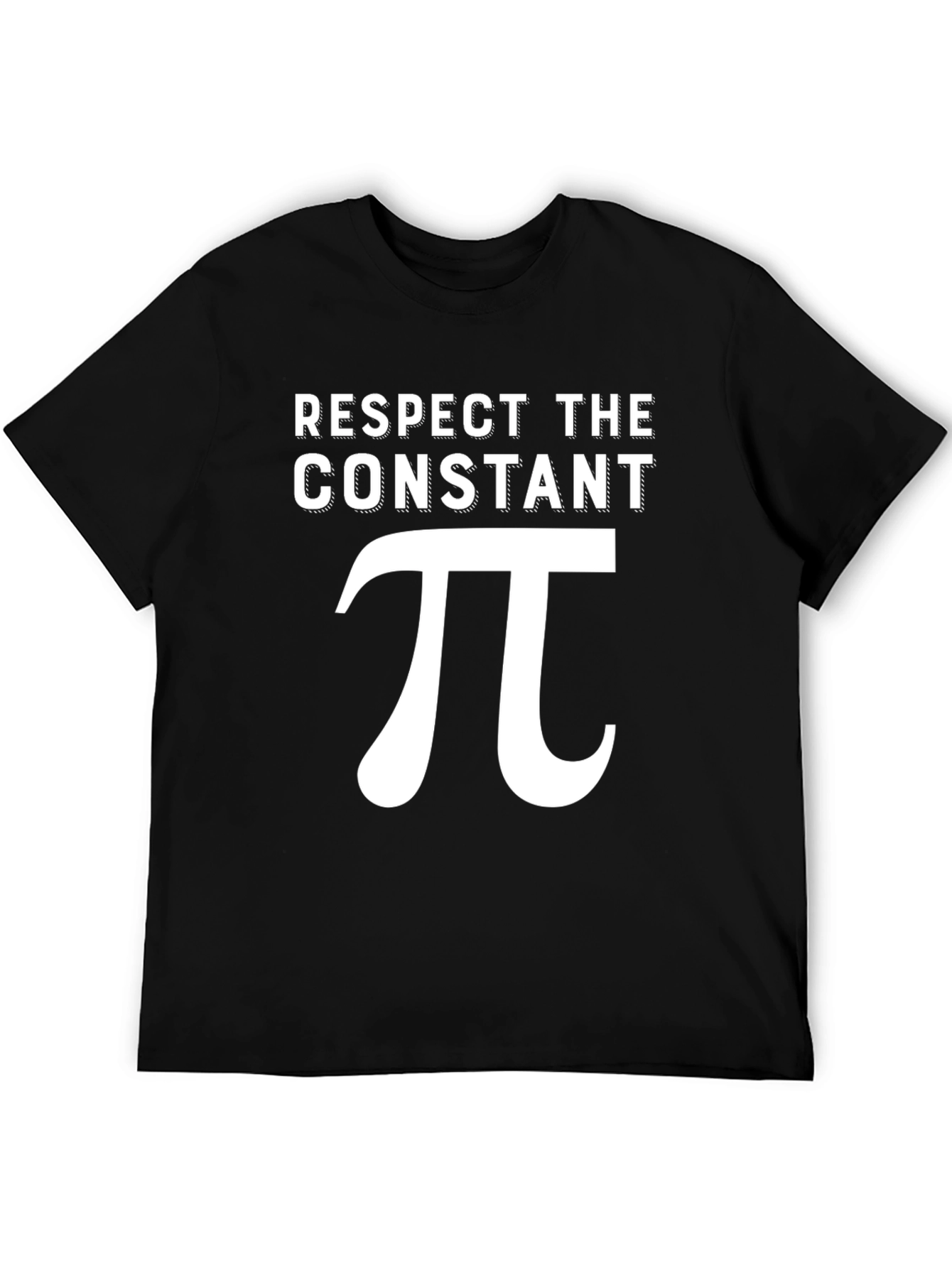 Respect The Constant Pi Graphic T-Shirt - Black