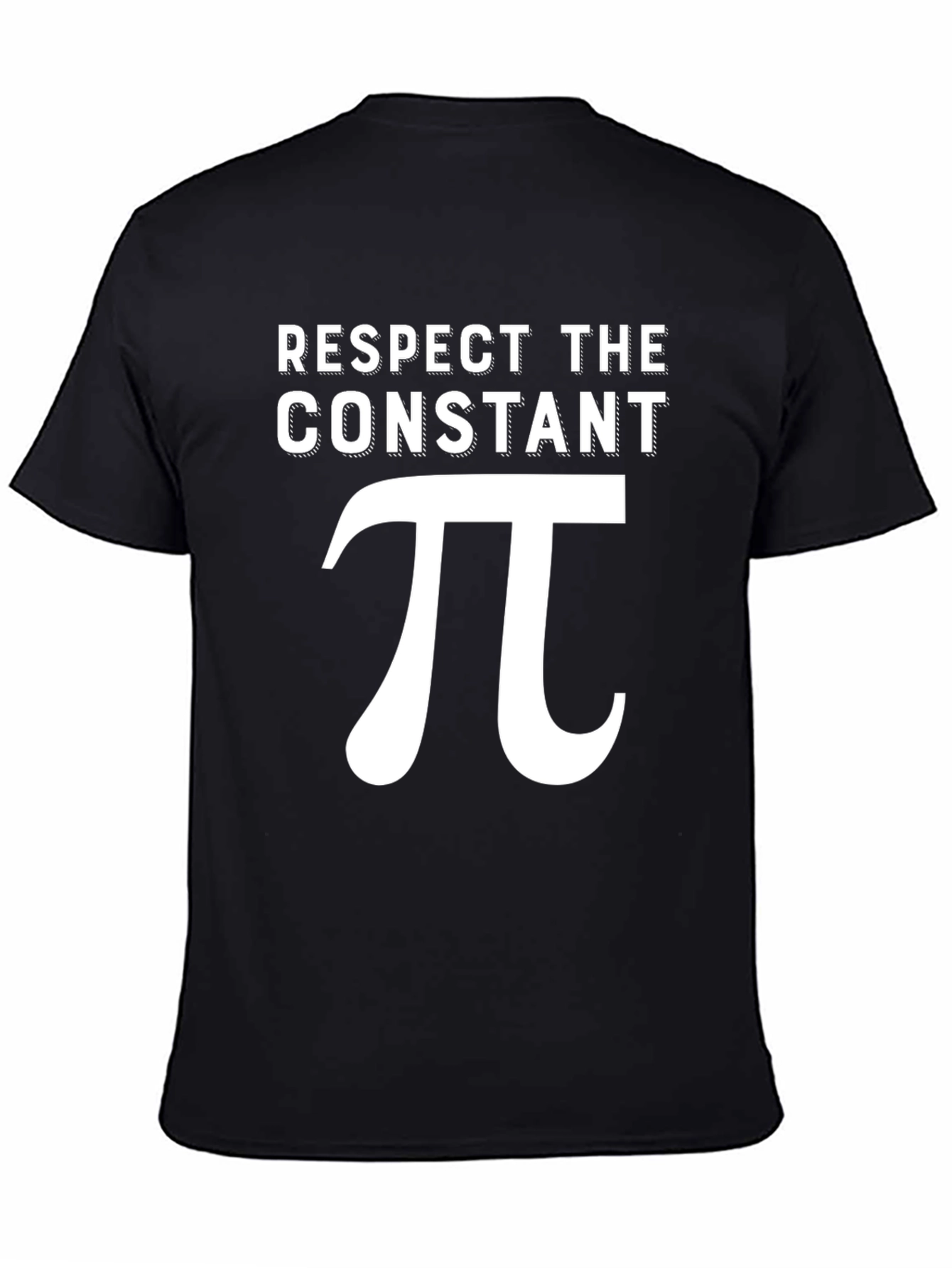 Respect The Constant Pi Graphic T-Shirt - Black