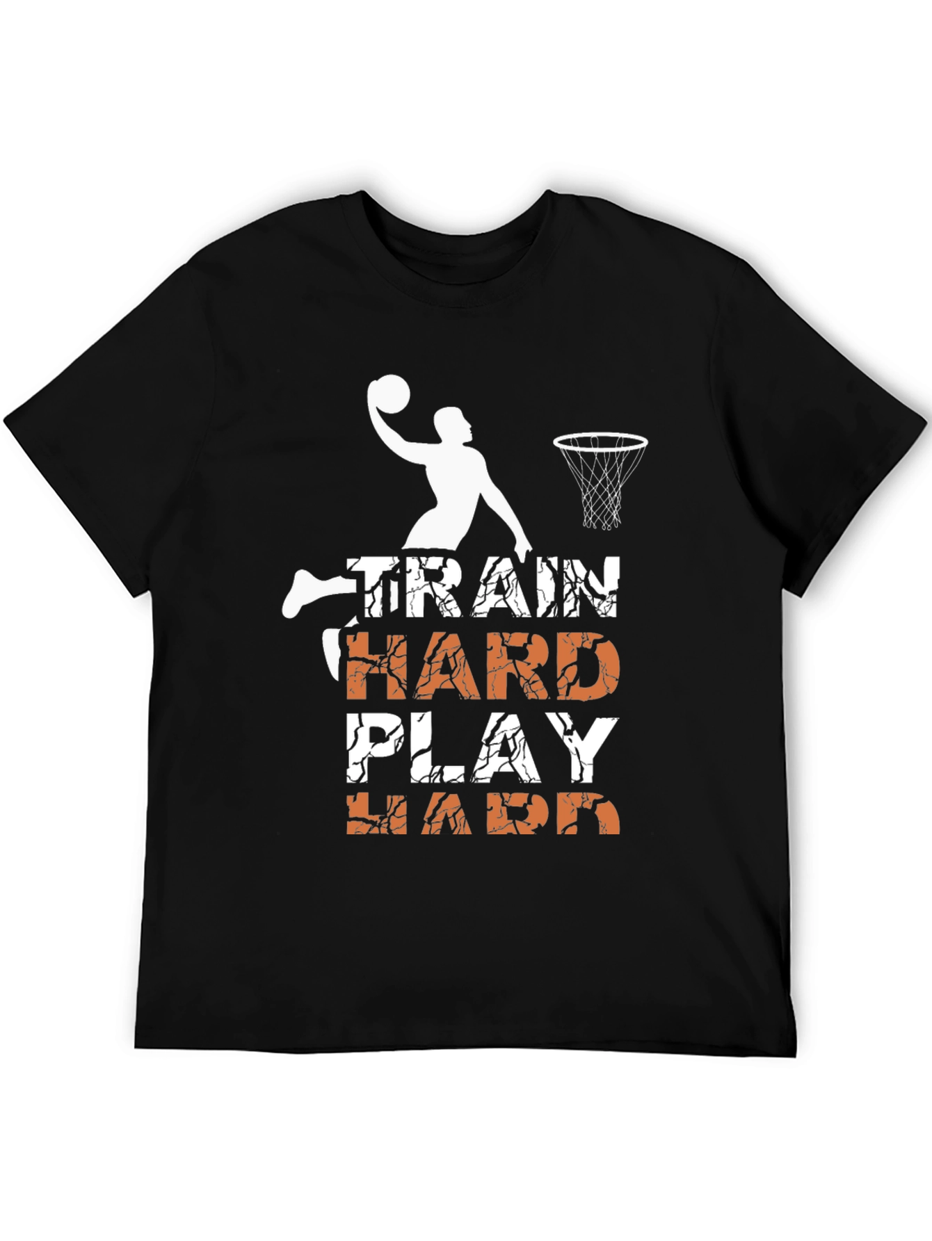 Train Hard Play Hard Basketball Graphic Tee