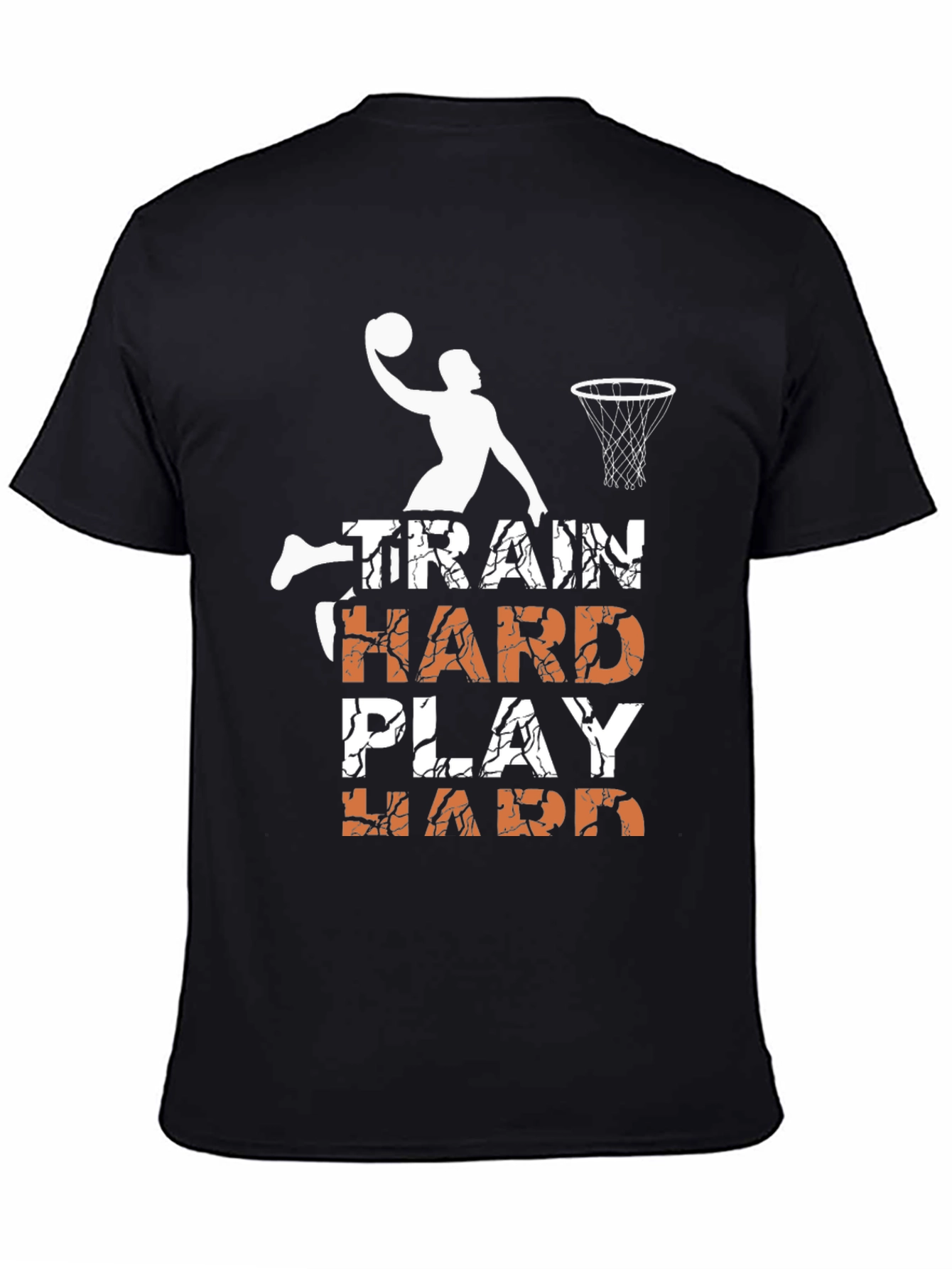 Train Hard Play Hard Basketball Graphic Tee