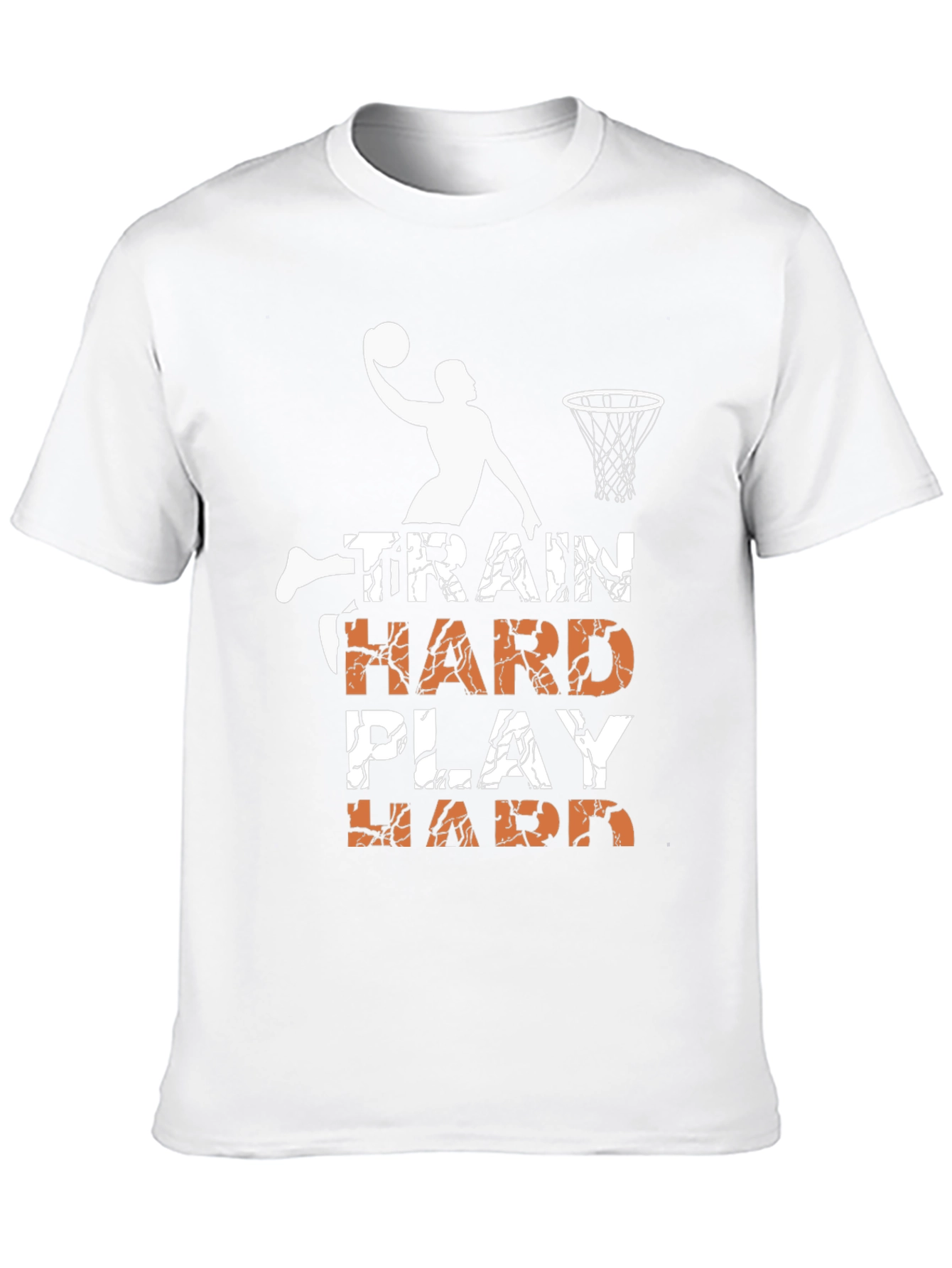 Train Hard Play Hard Basketball Graphic Tee