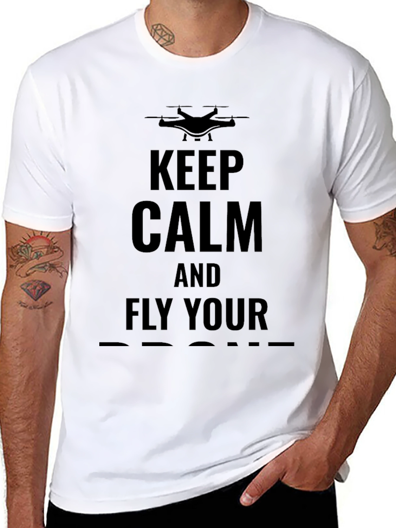 Keep Calm and Fly Your Drone - Graphic Tee