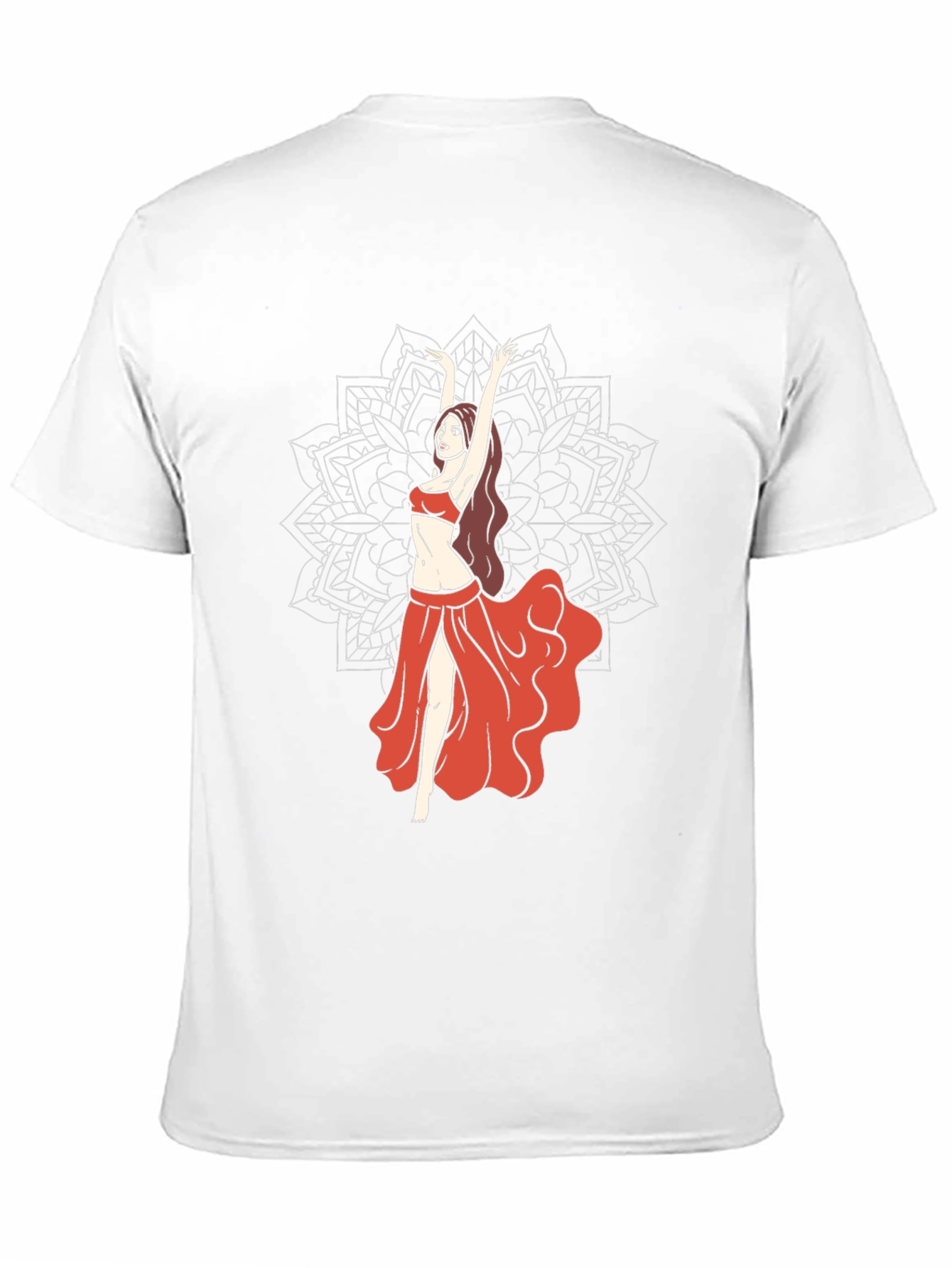 Belly Dance Graphic Tee - Mandala Design