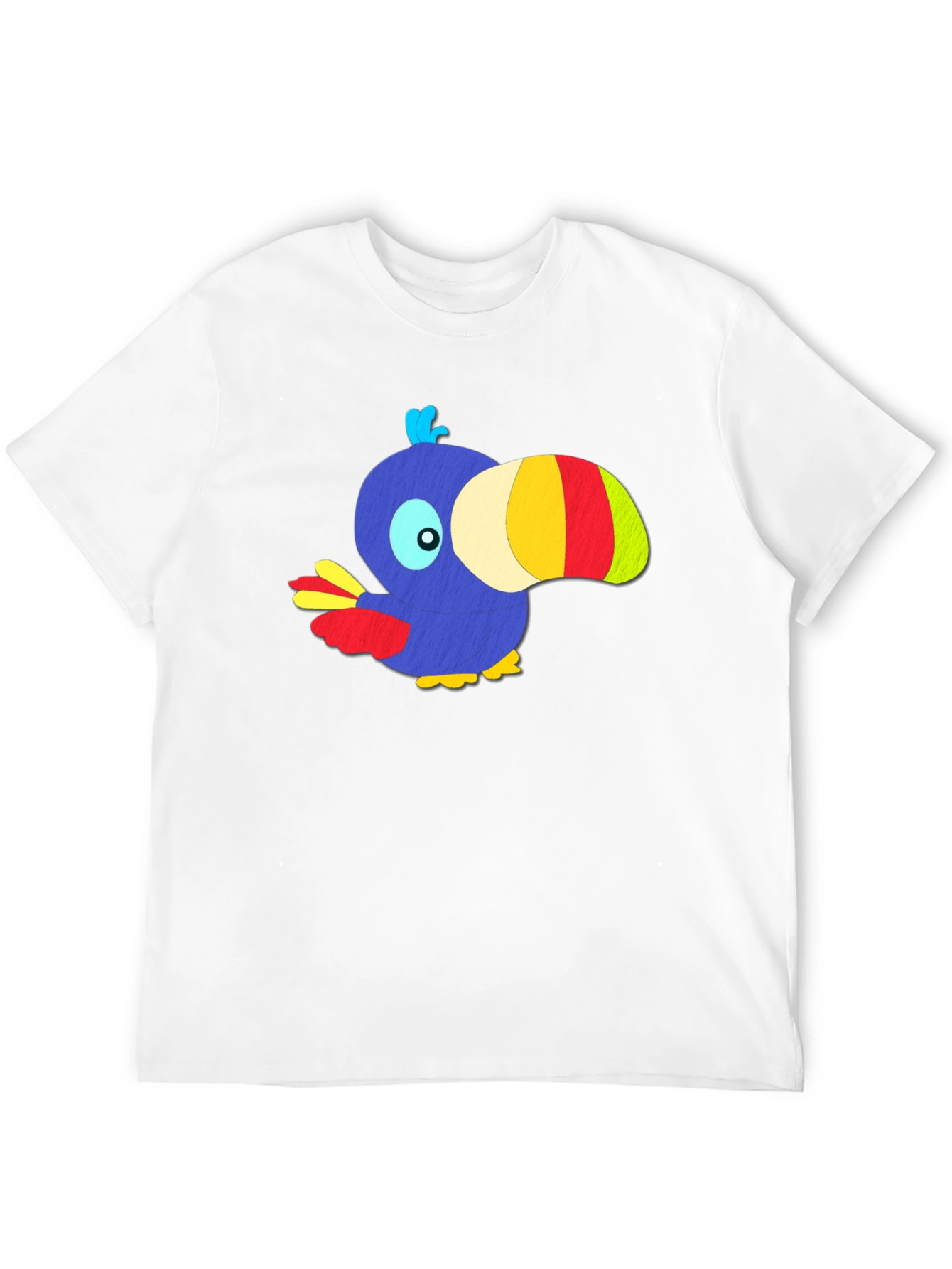 Cartoon Toucan Graphic T-Shirt - Funky Design