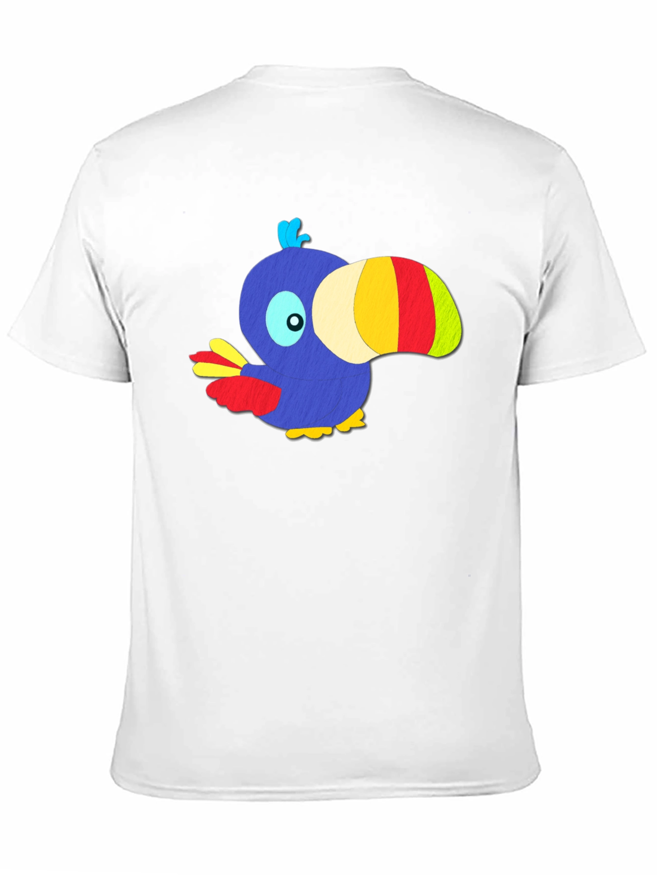Cartoon Toucan Graphic T-Shirt - Funky Design