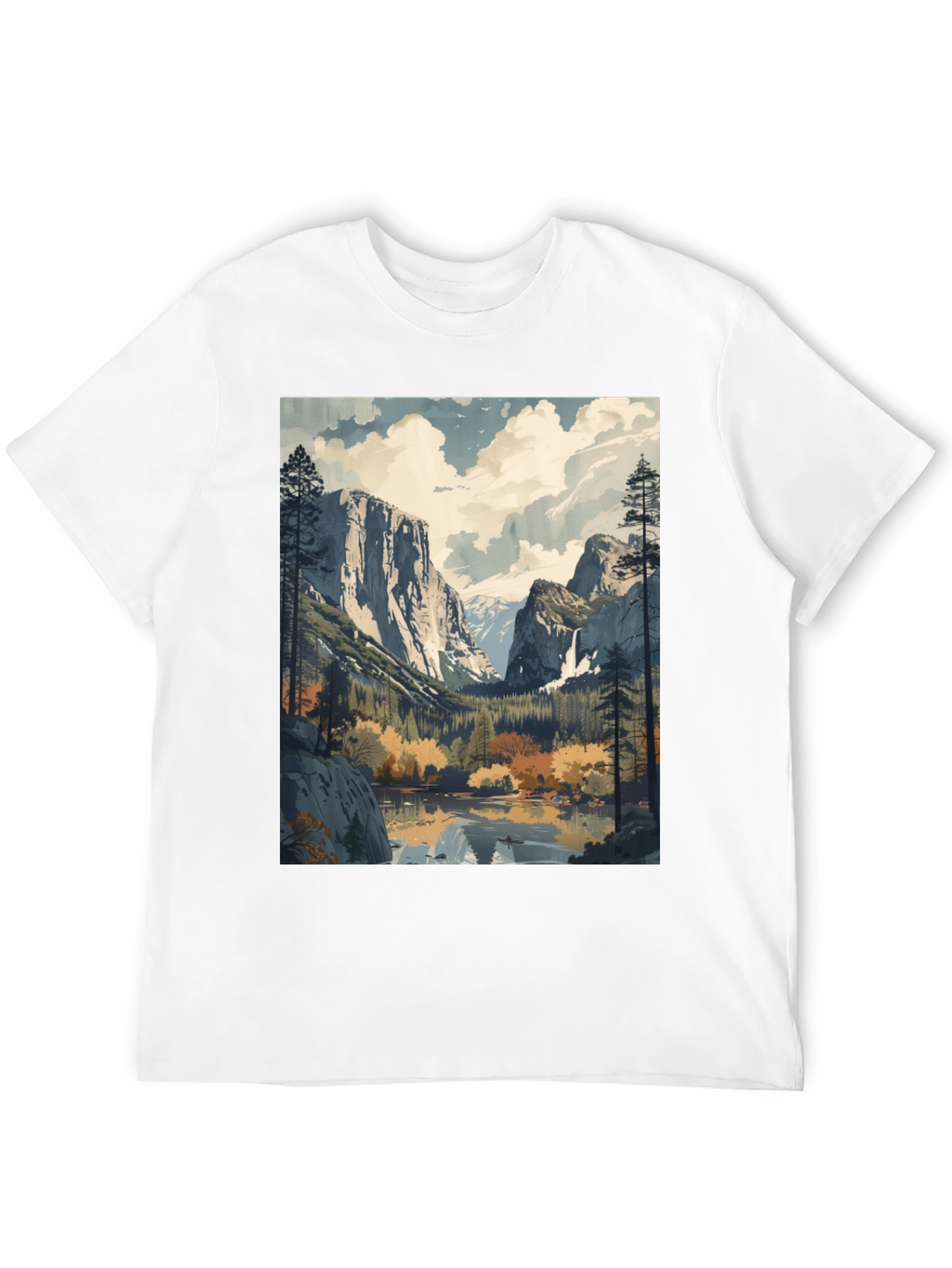 Yosemite Valley Landscape Graphic Tee