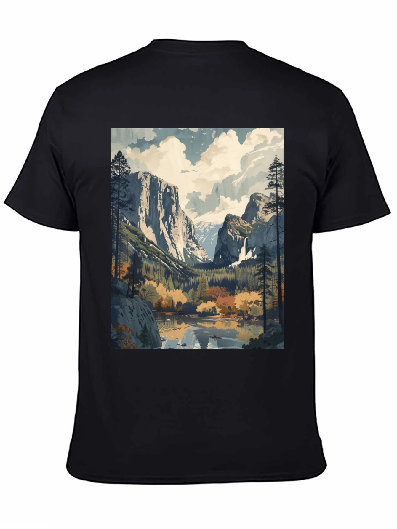 Yosemite Valley Landscape Graphic Tee