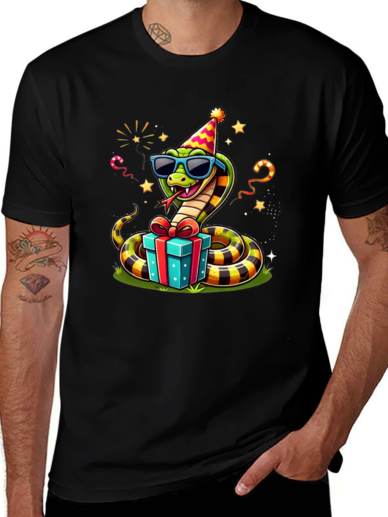 Party Snake T-Shirt - Fun Graphic Tee