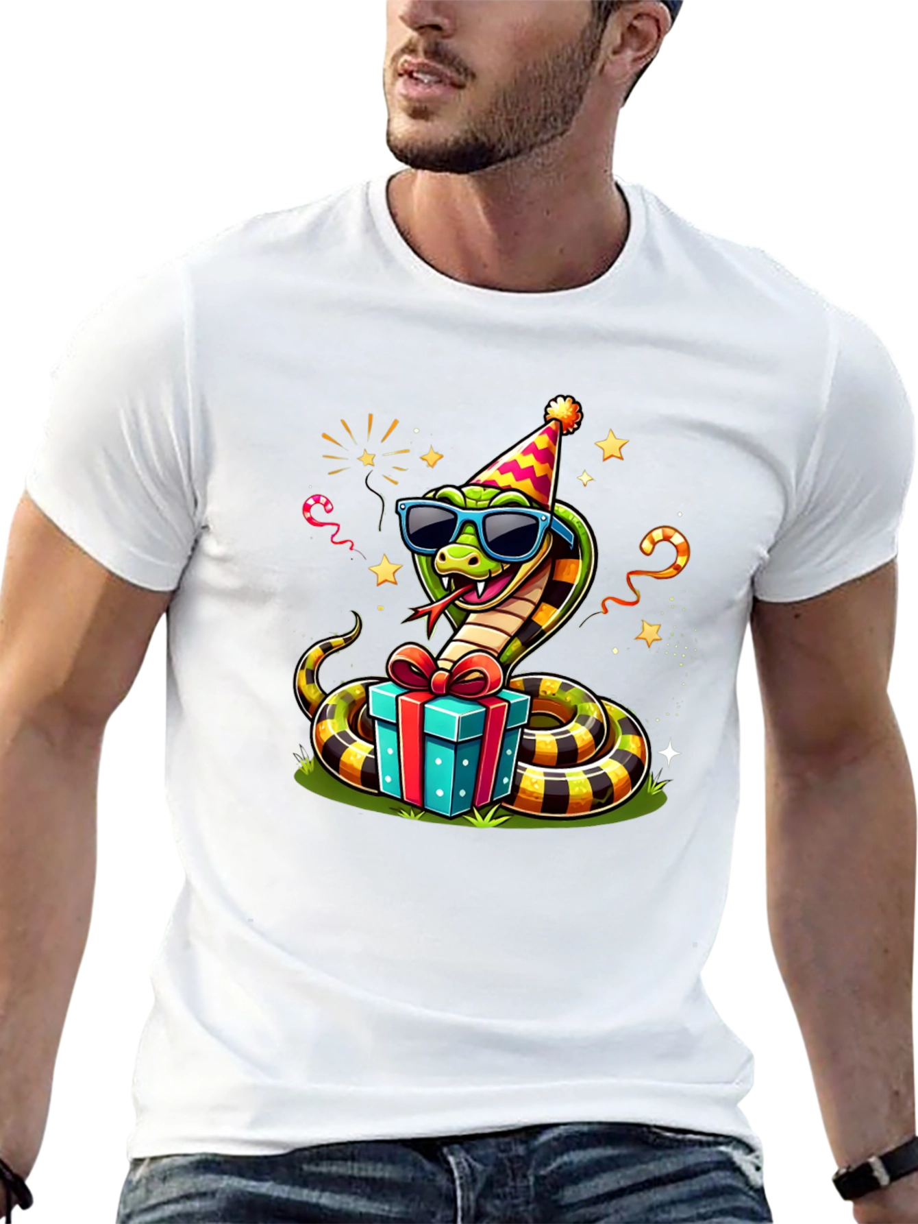Party Snake T-Shirt - Fun Graphic Tee