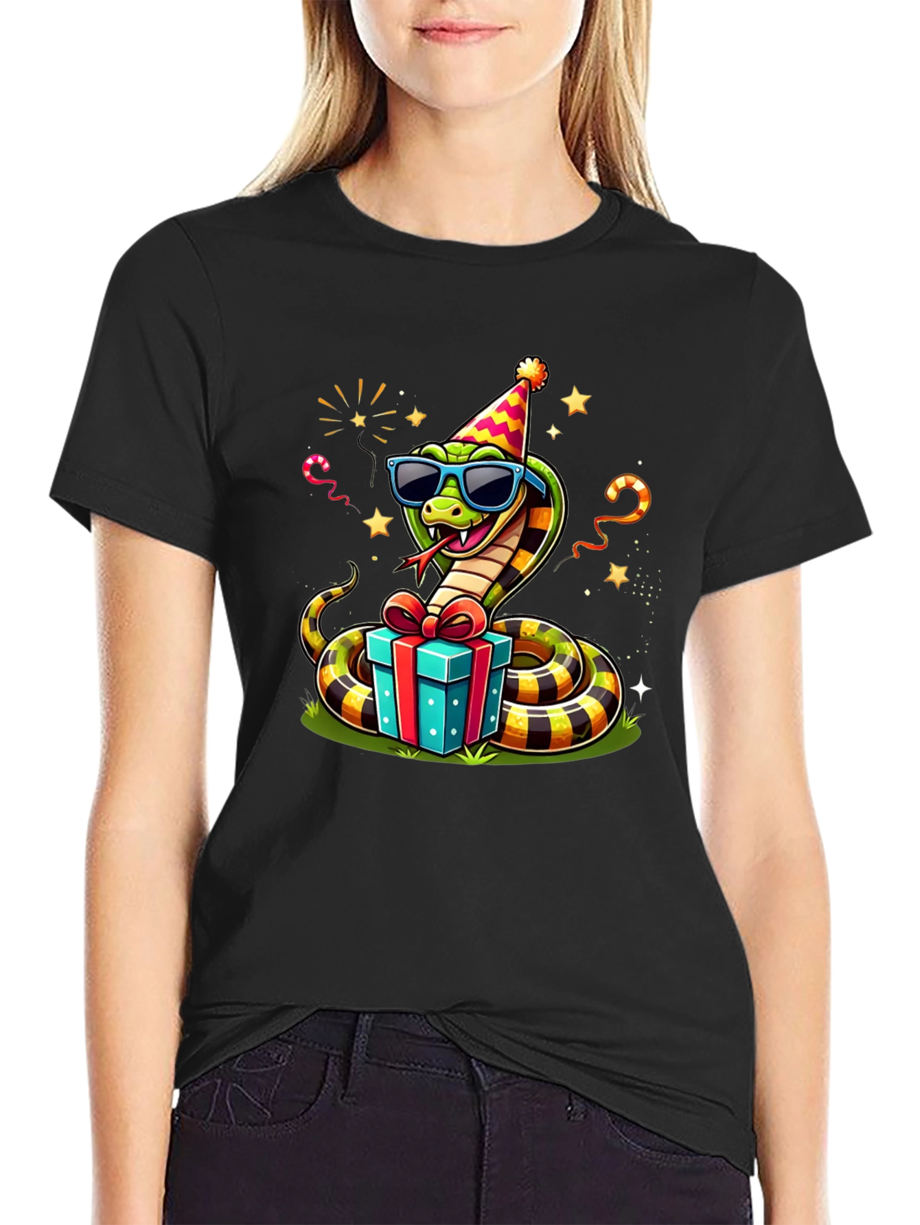Party Snake T-Shirt - Fun Graphic Tee