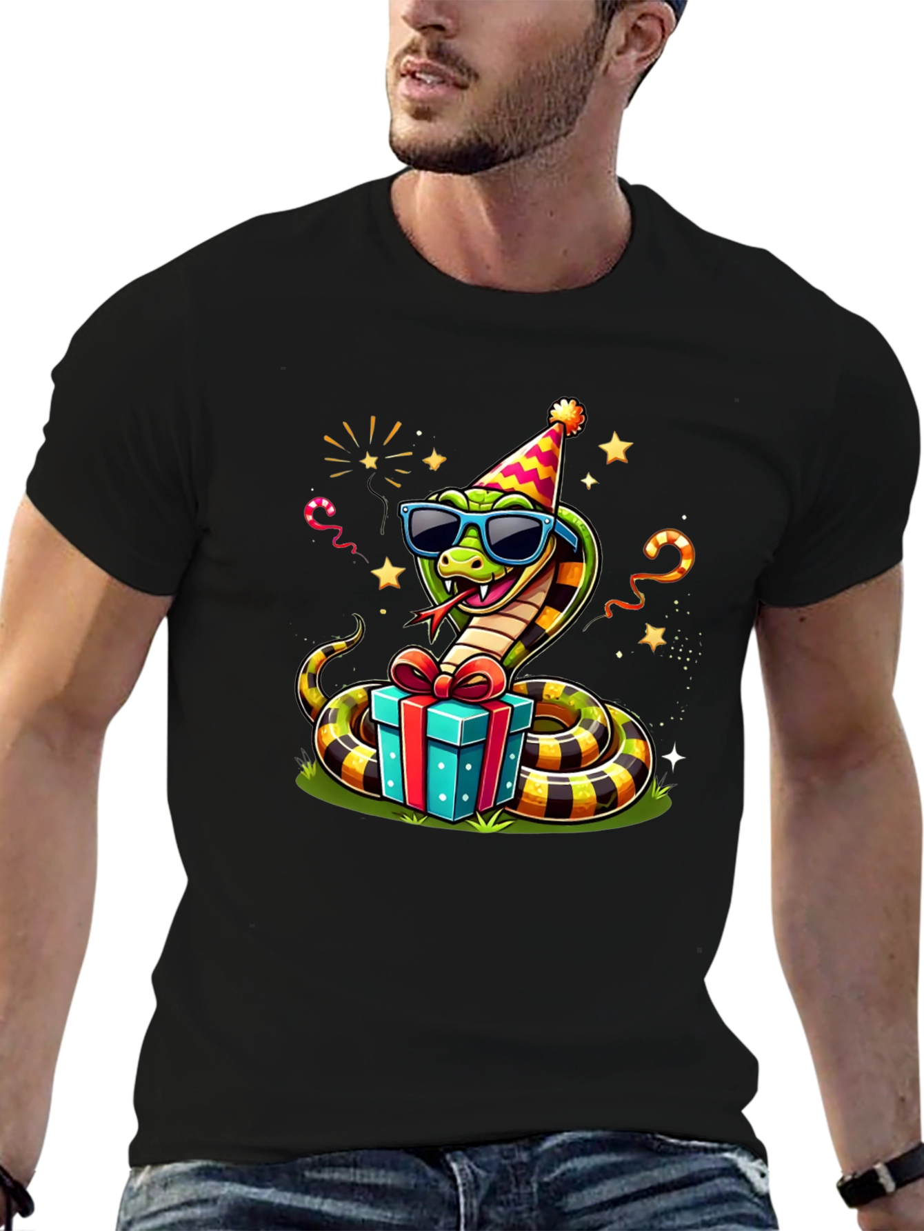 Party Snake T-Shirt - Fun Graphic Tee