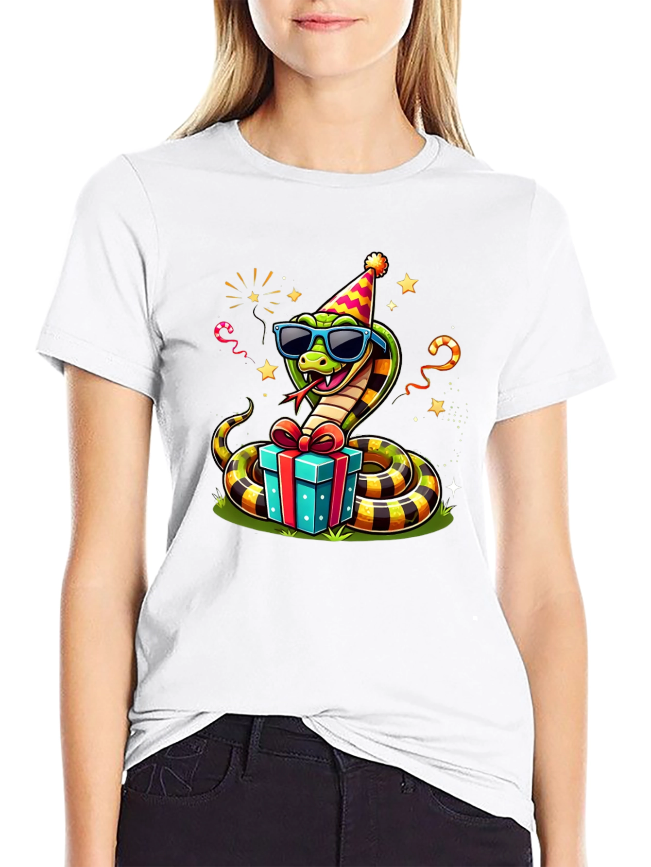 Party Snake T-Shirt - Fun Graphic Tee