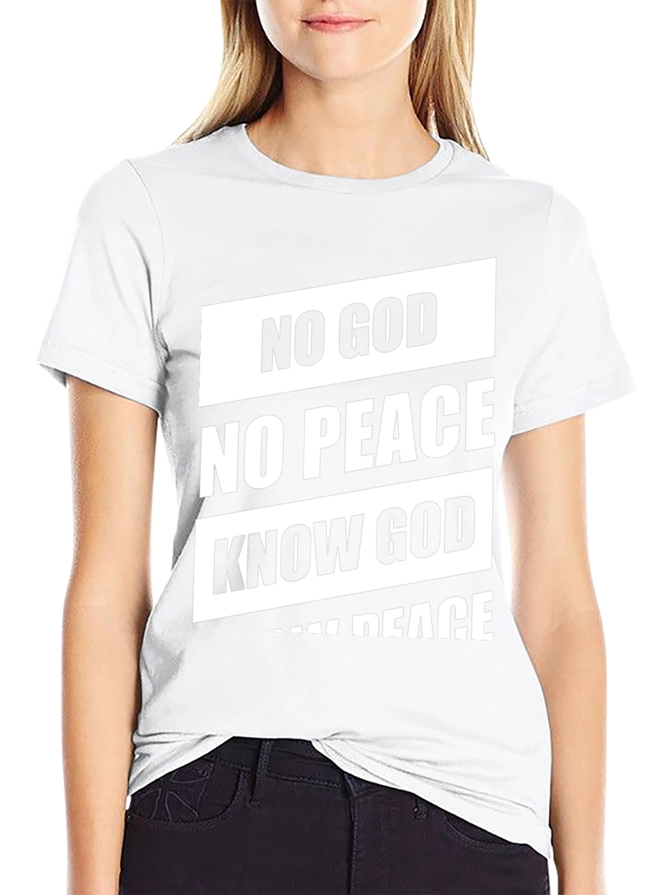 No God No Peace T-Shirt - Black