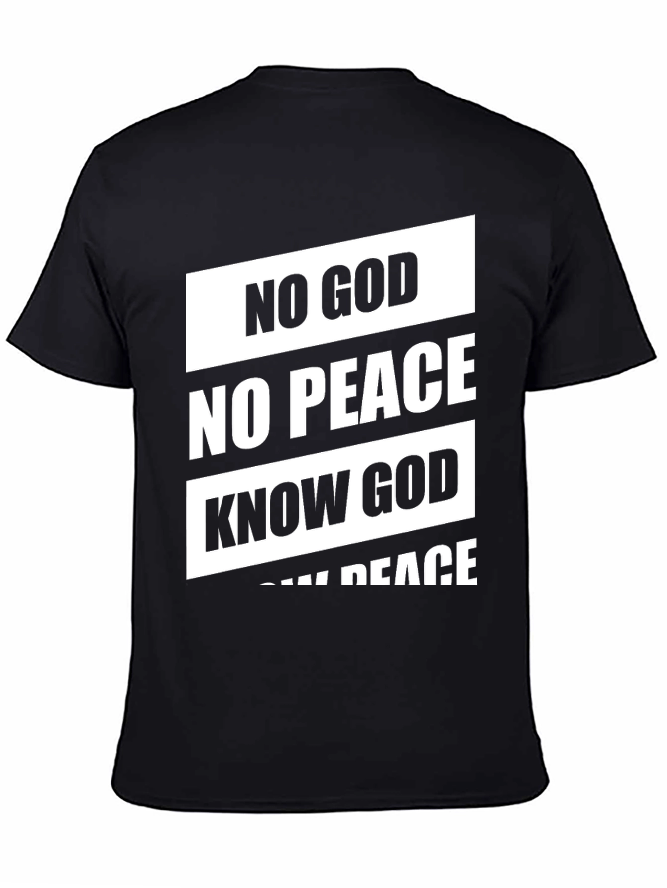No God No Peace T-Shirt - Black