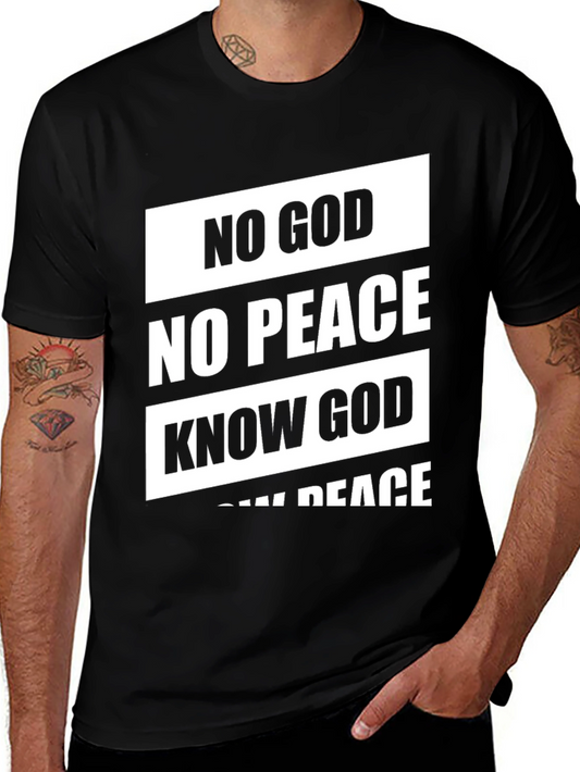 No God No Peace T-Shirt - Black