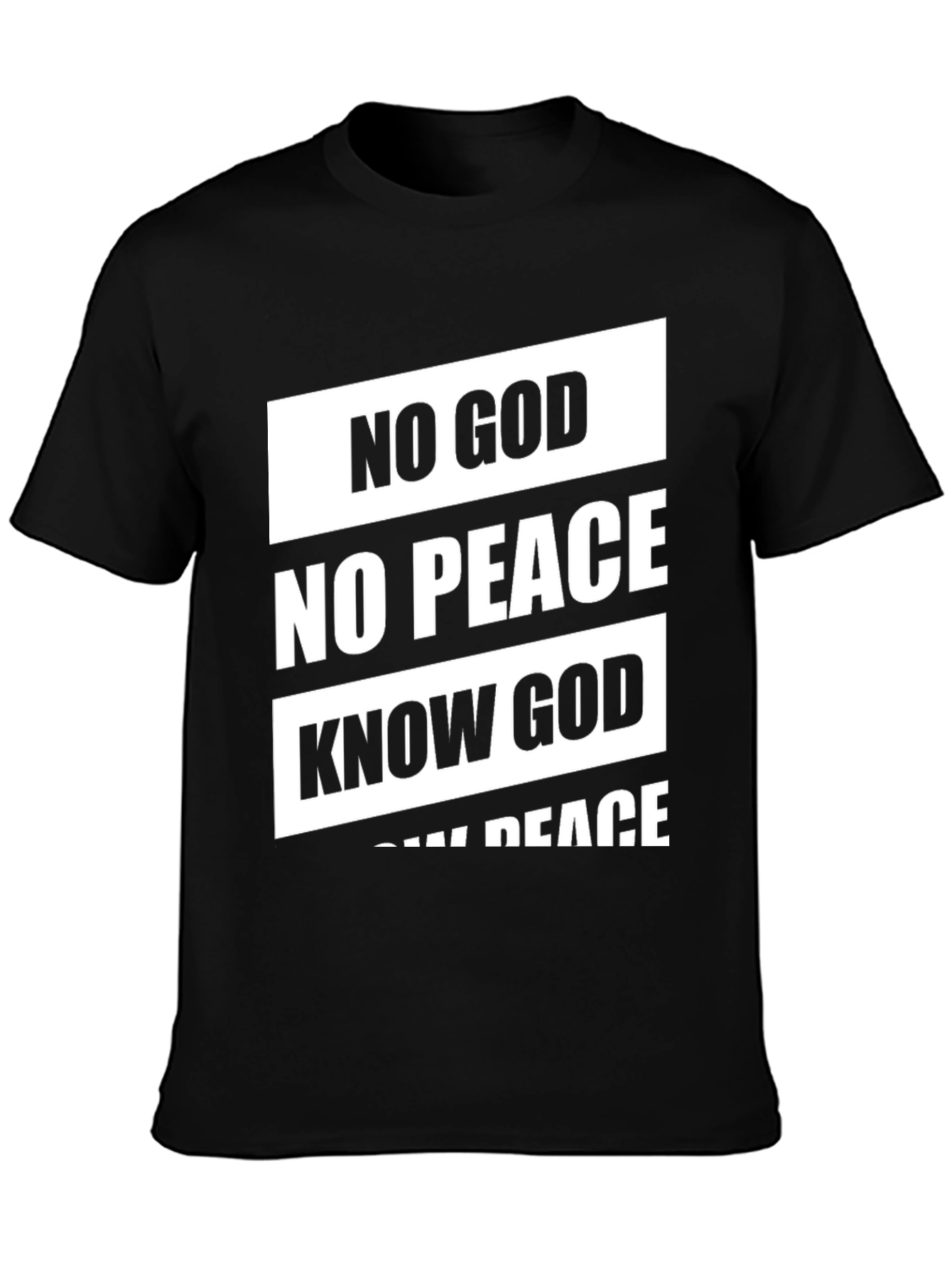 No God No Peace T-Shirt - Black