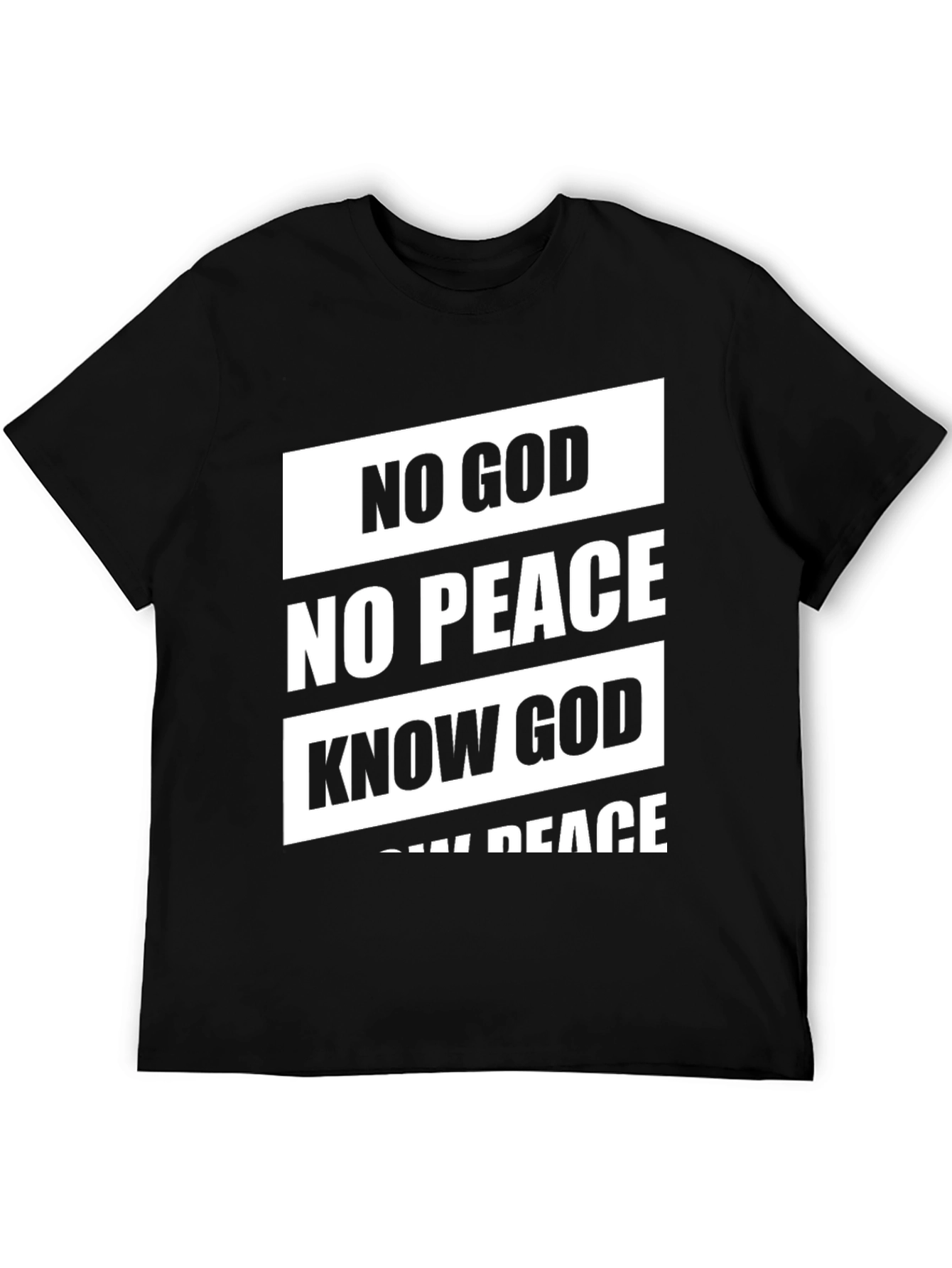 No God No Peace T-Shirt - Black