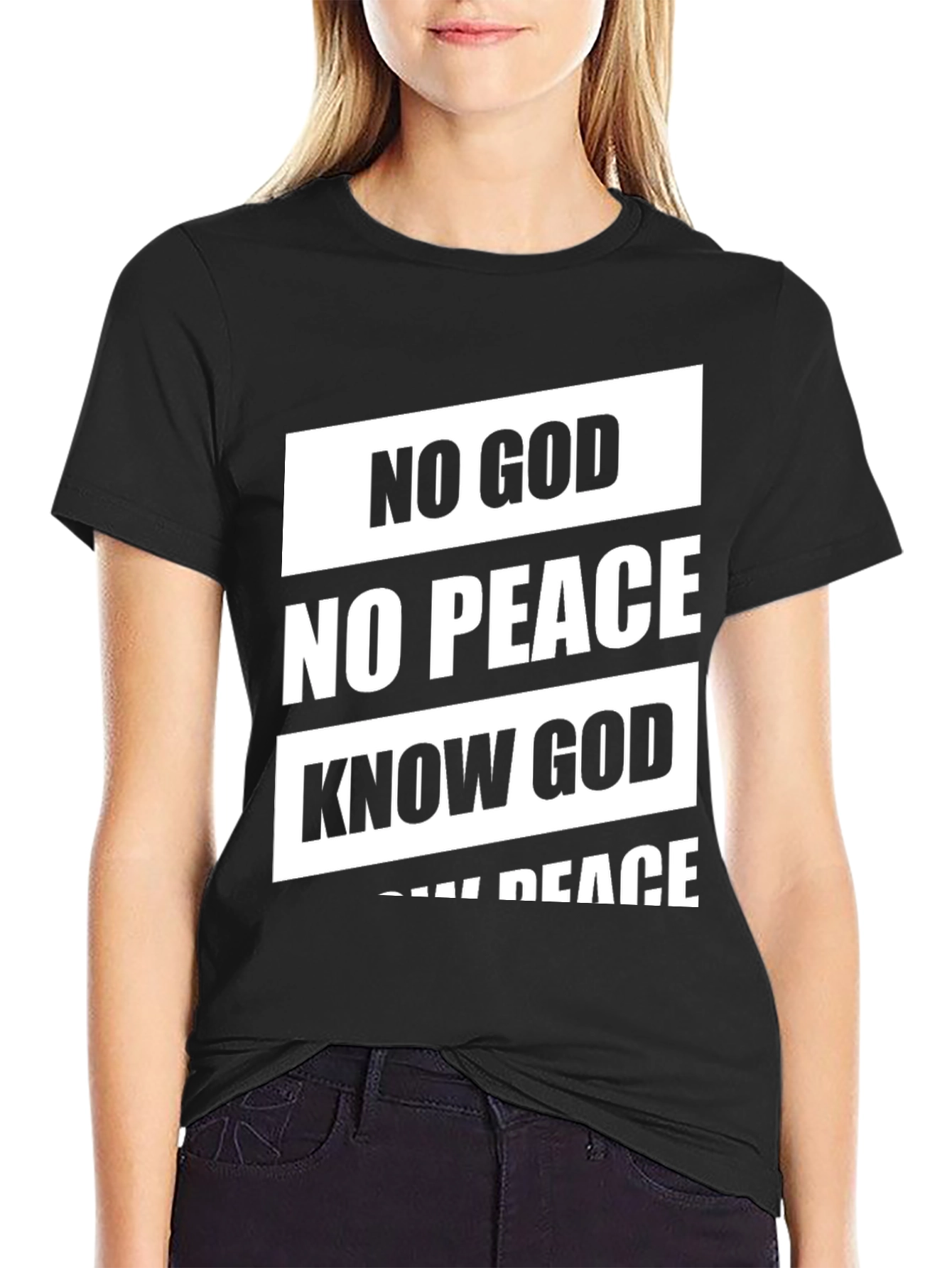 No God No Peace T-Shirt - Black