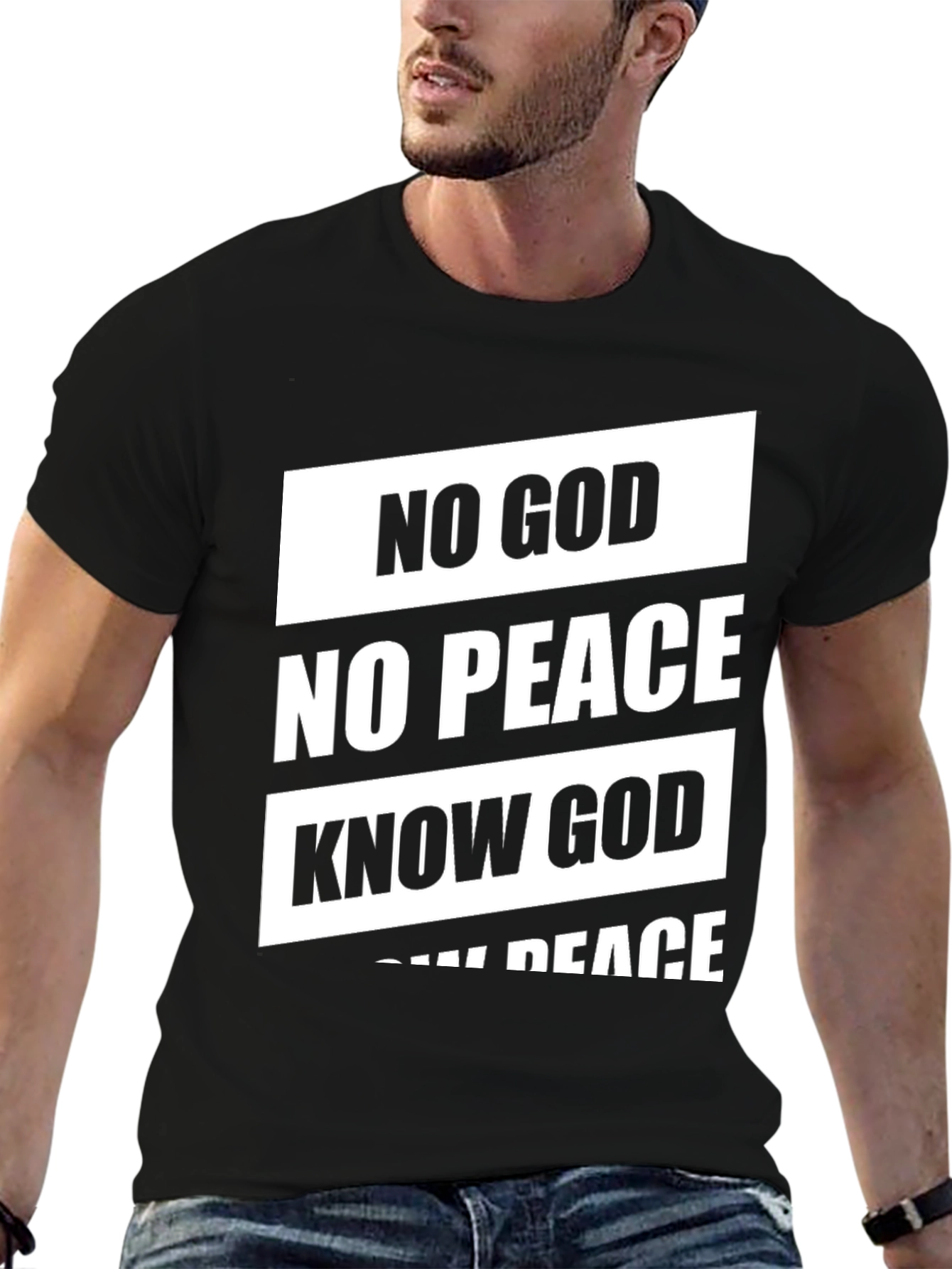 No God No Peace T-Shirt - Black
