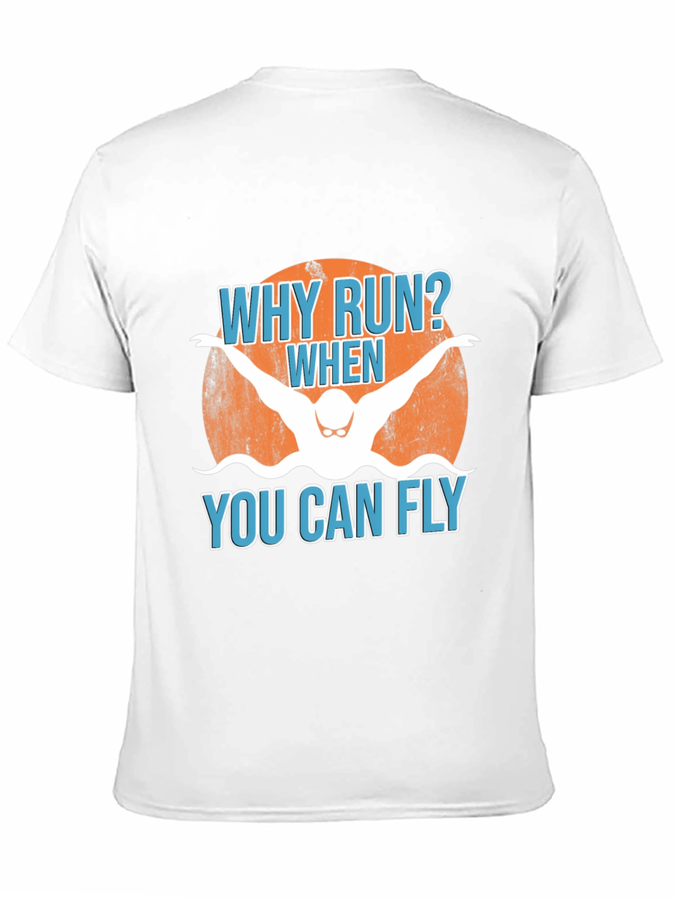 Why Run? Swimmer Graphic Tee