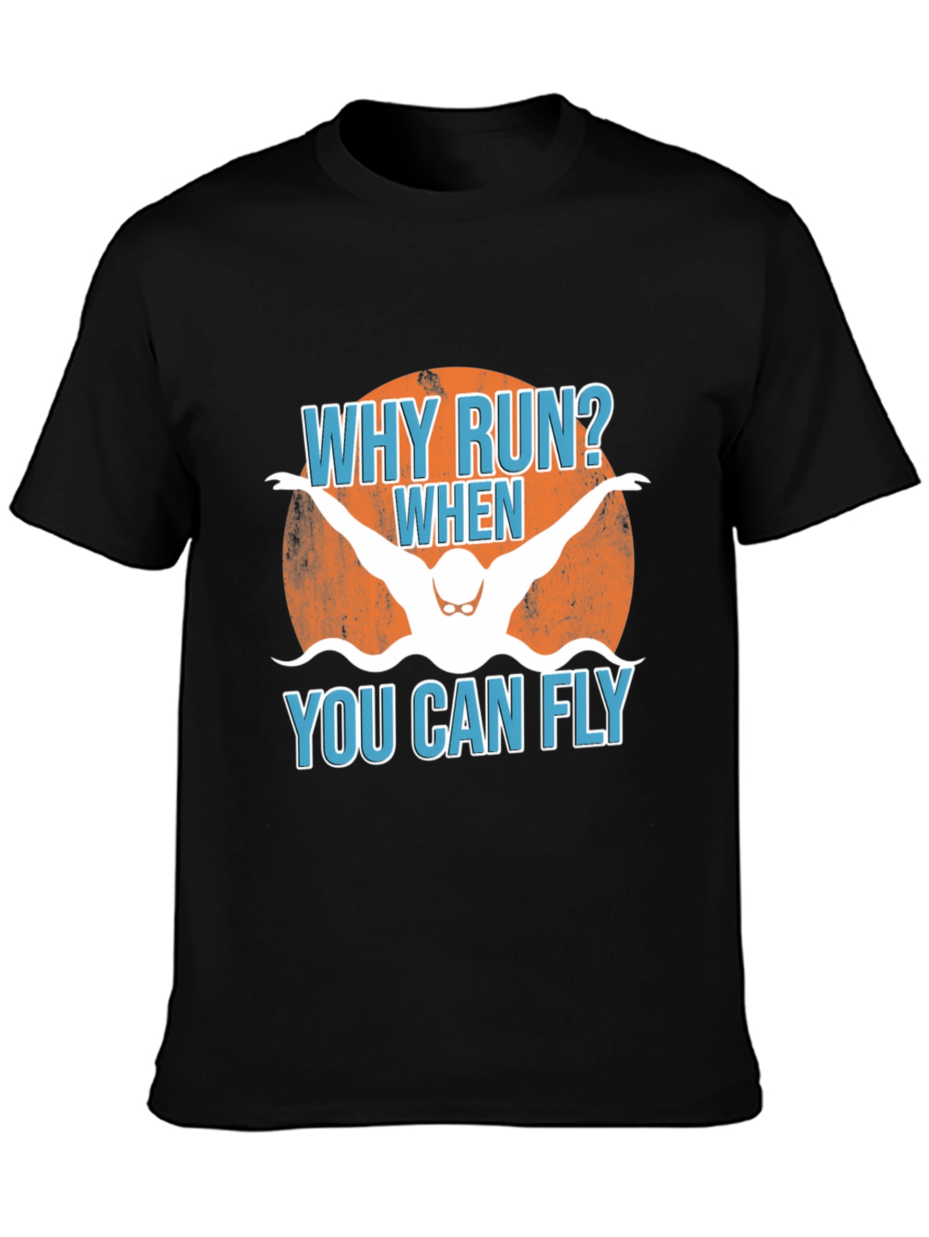 Why Run? Swimmer Graphic Tee