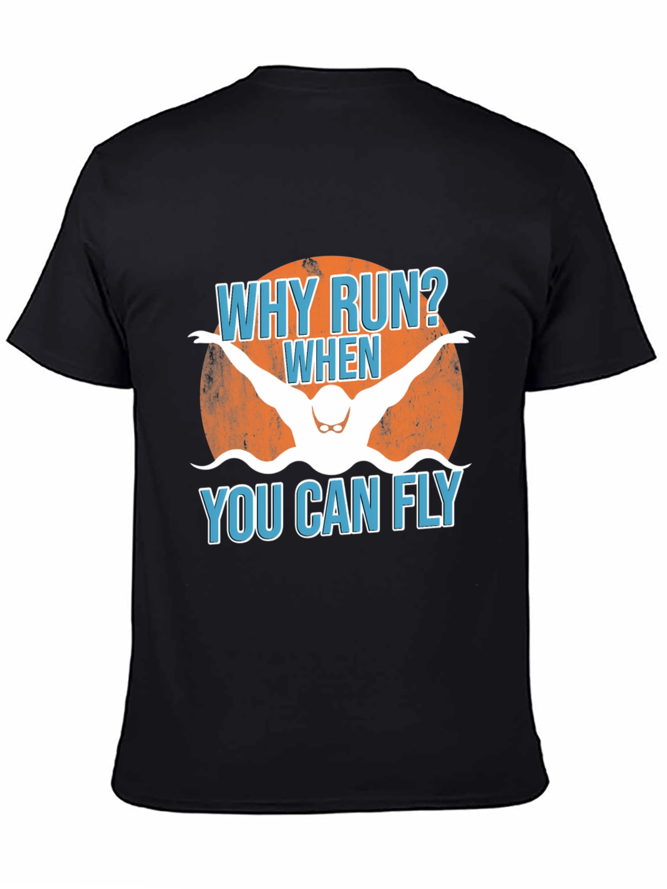 Why Run? Swimmer Graphic Tee