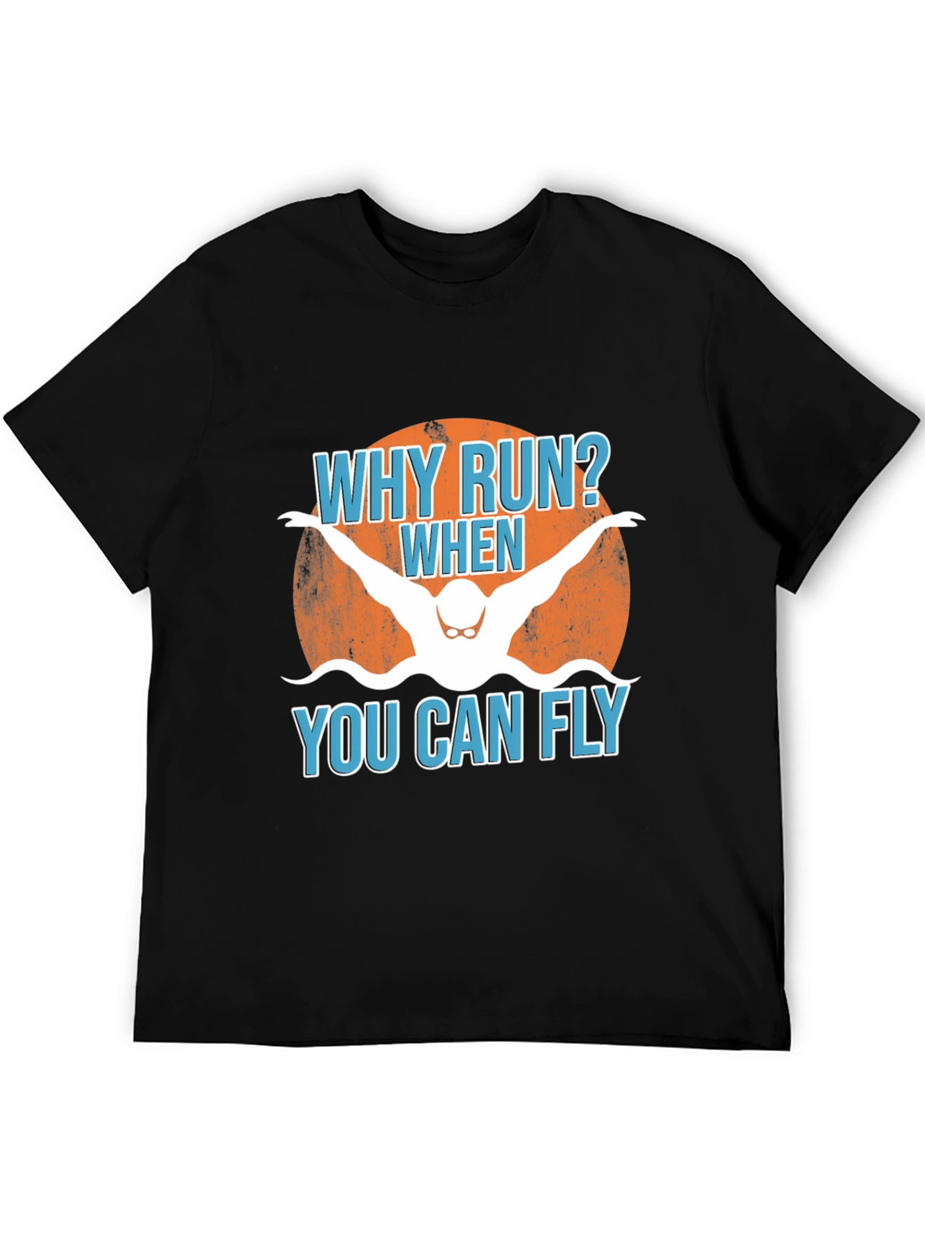Why Run? Swimmer Graphic Tee