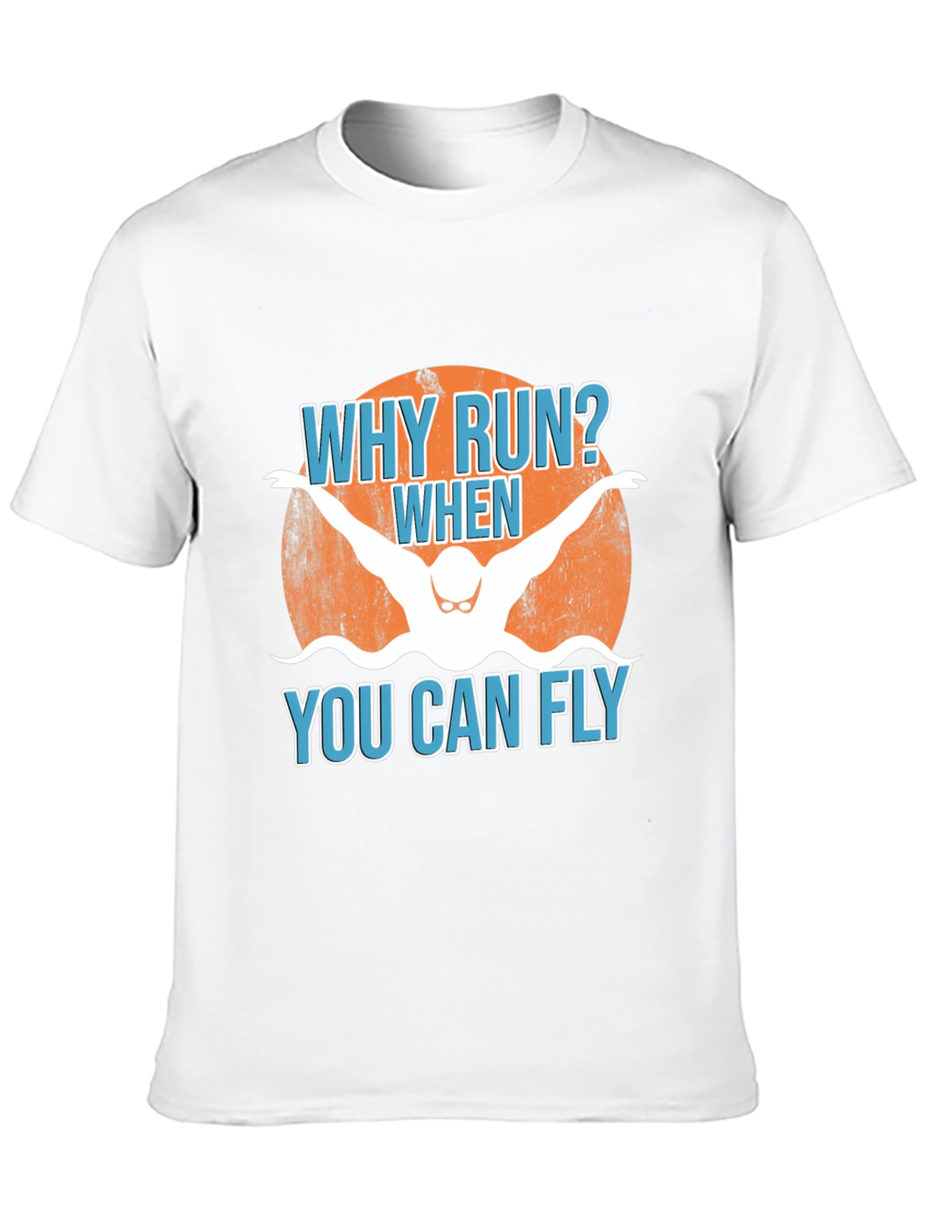 Why Run? Swimmer Graphic Tee